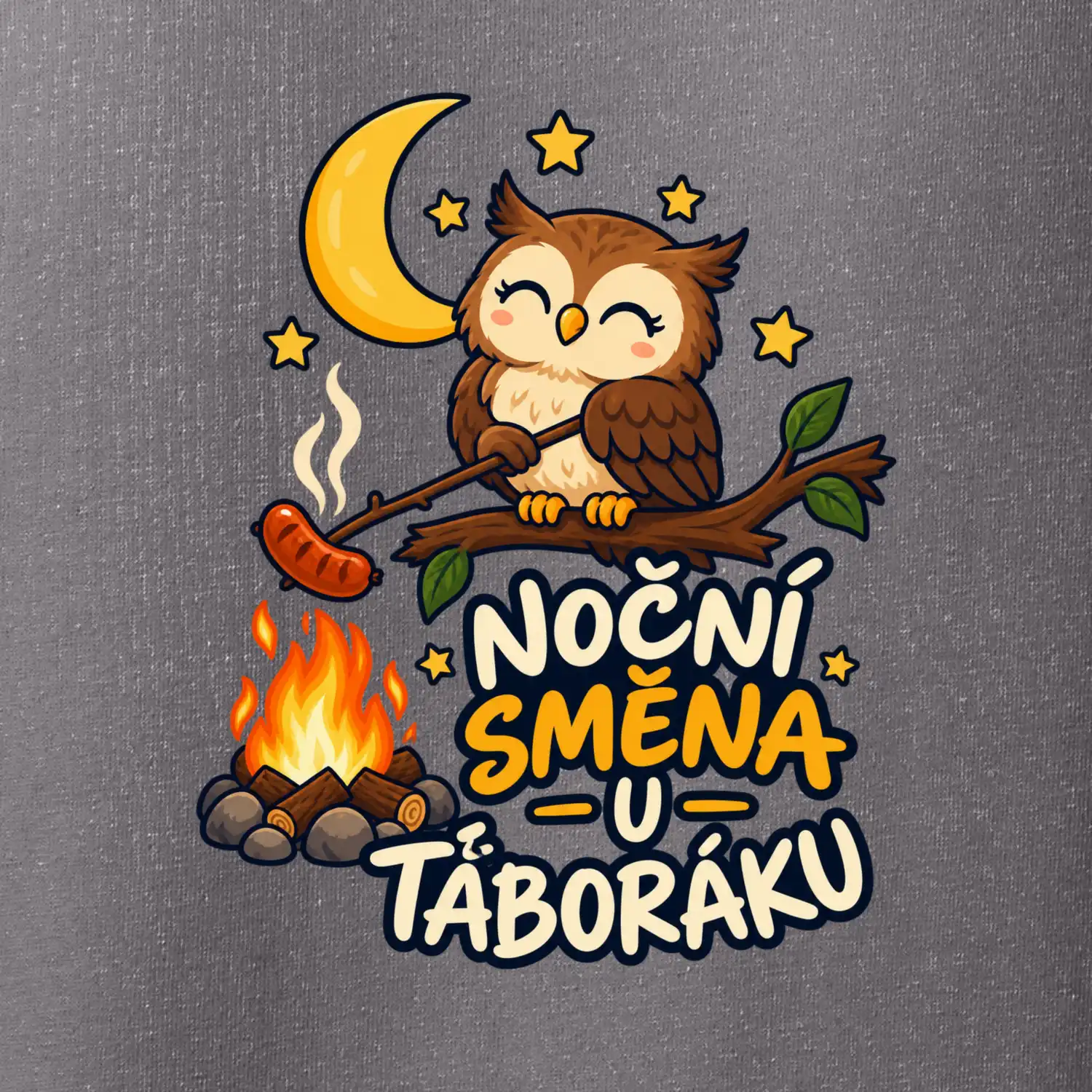 Noční směna u táboráku