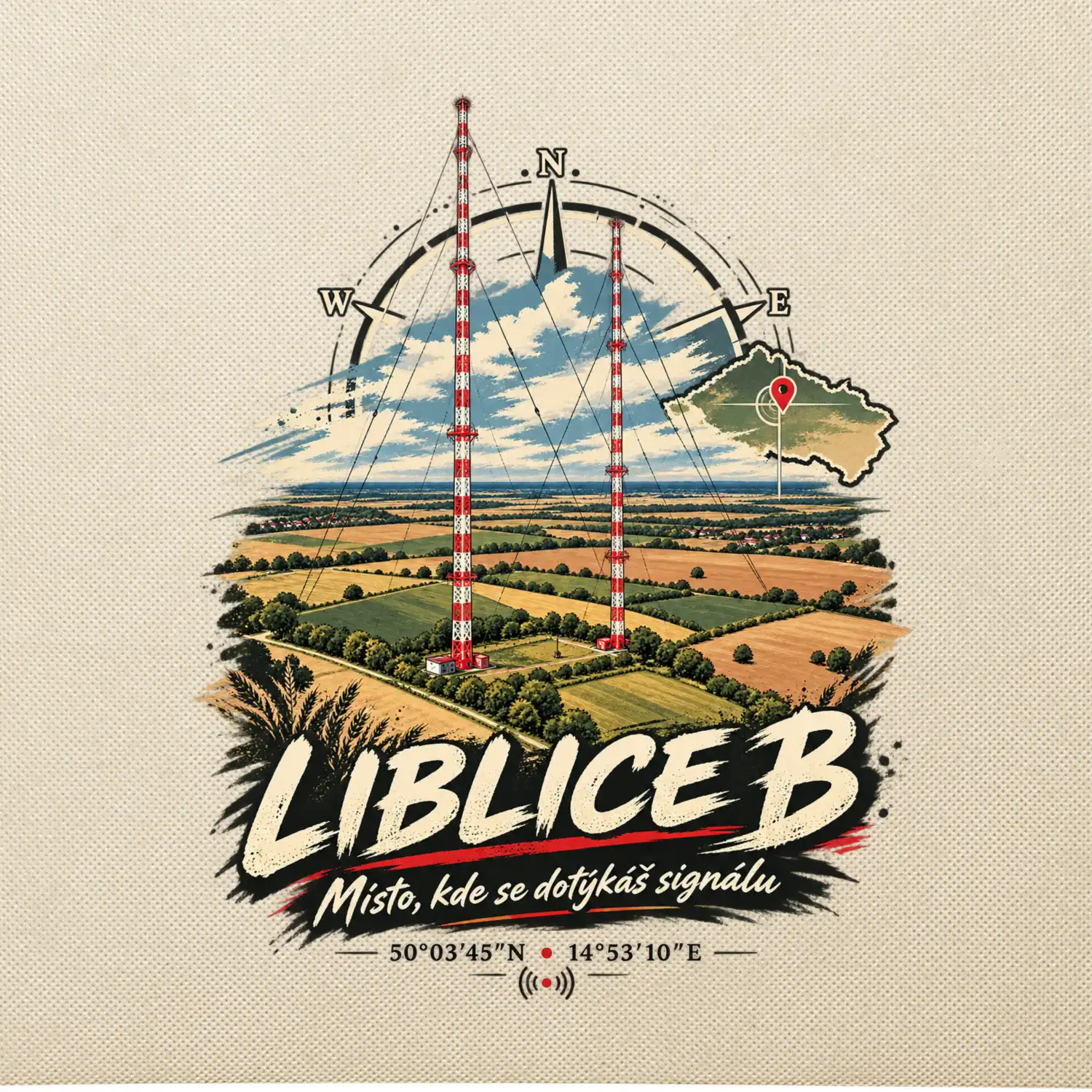 Liblice B vysílače v české krajině