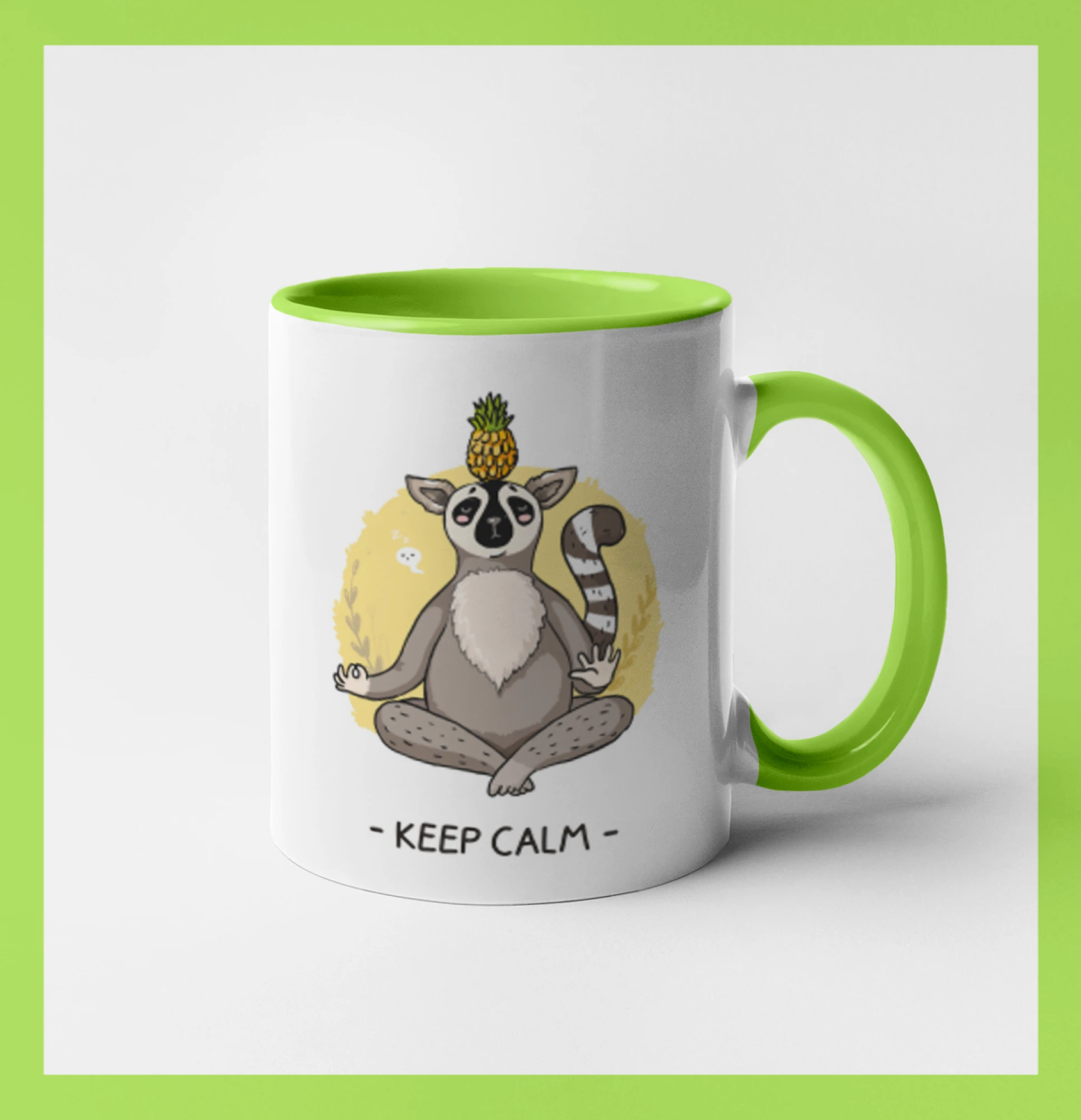 Yoga - keep calm kreslený
