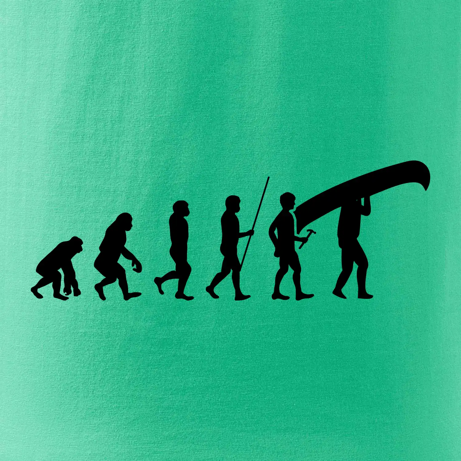 Evoluce kanoe nad hlavou