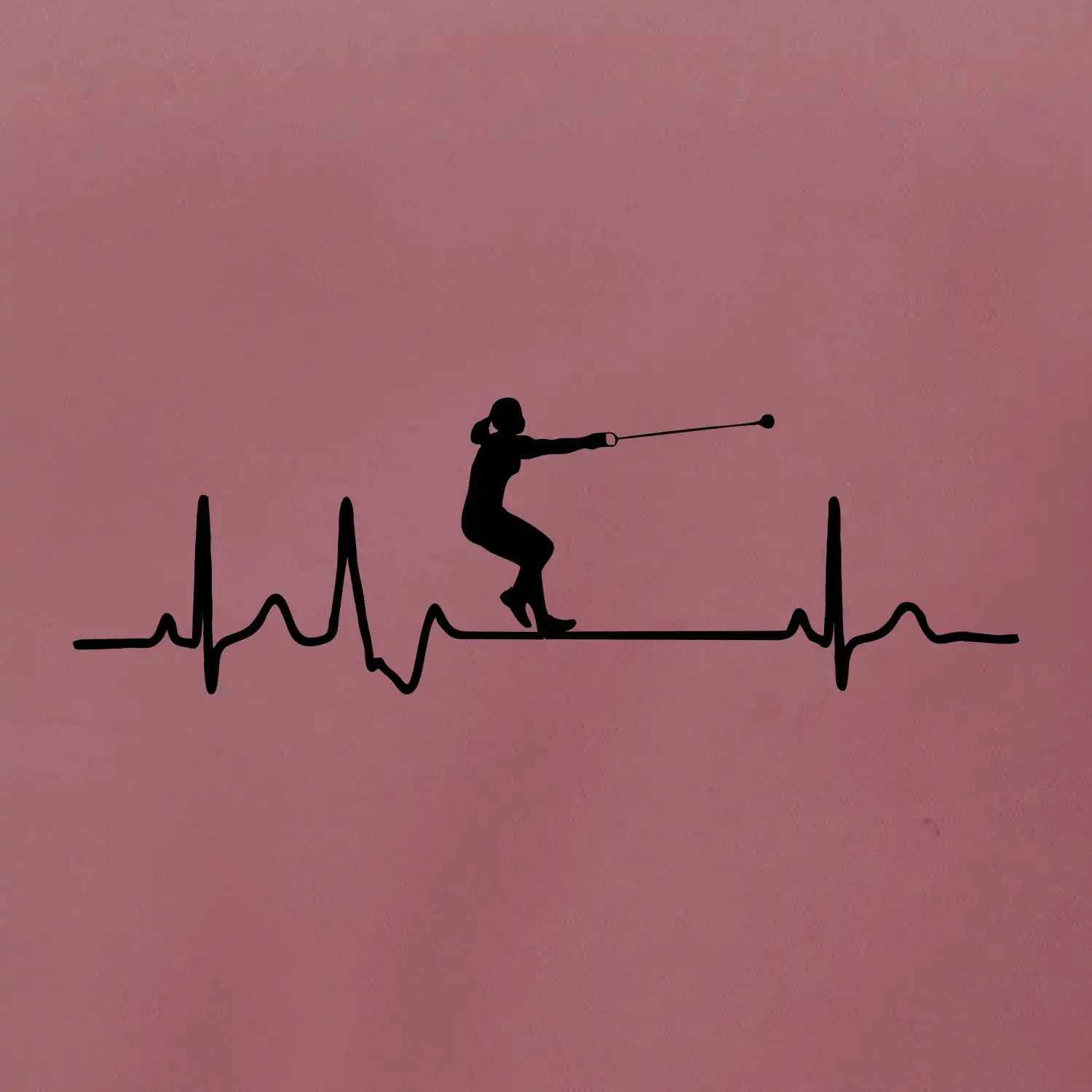 EKG hod kladivem žena