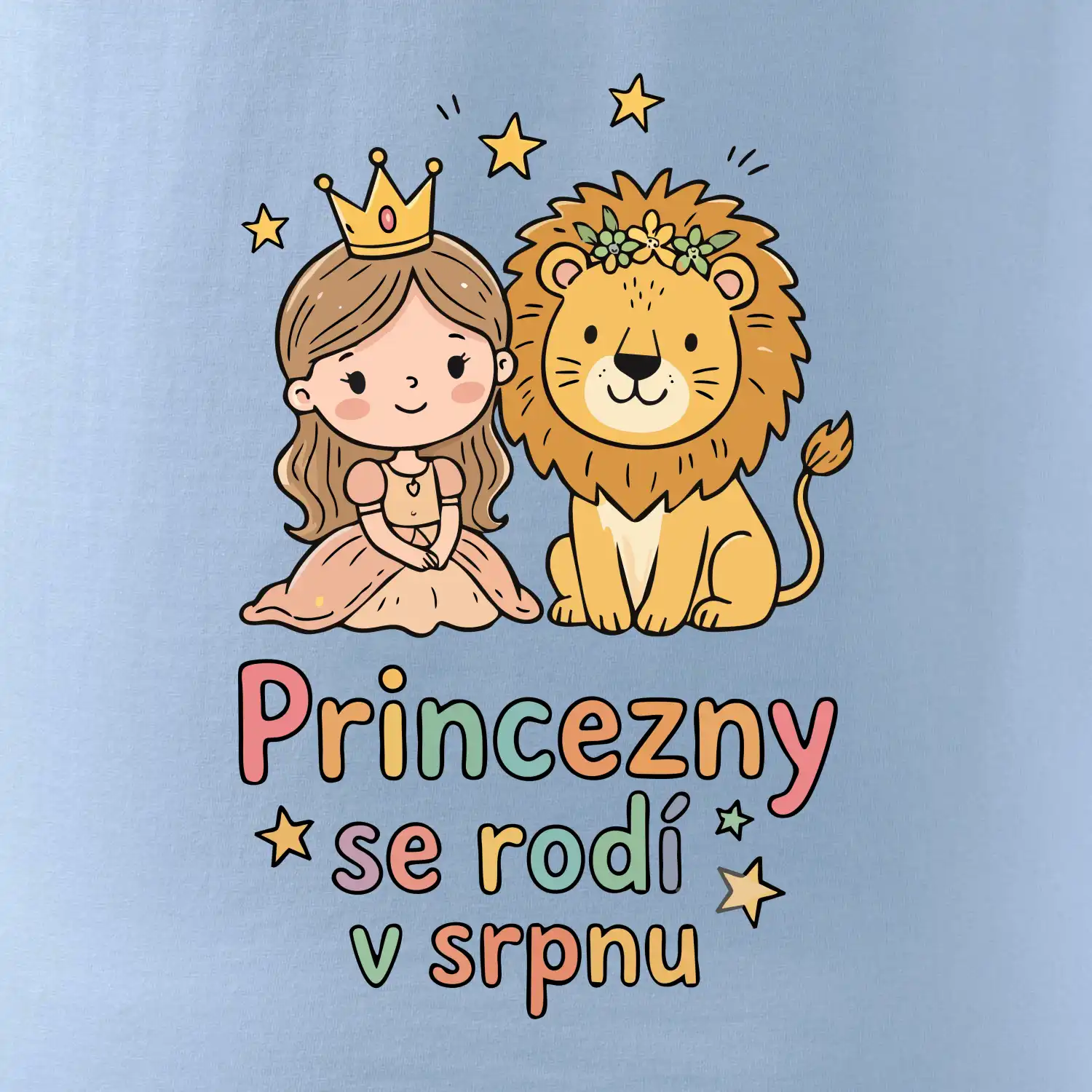Dětský obrázek - princezny se rodí v srpnu