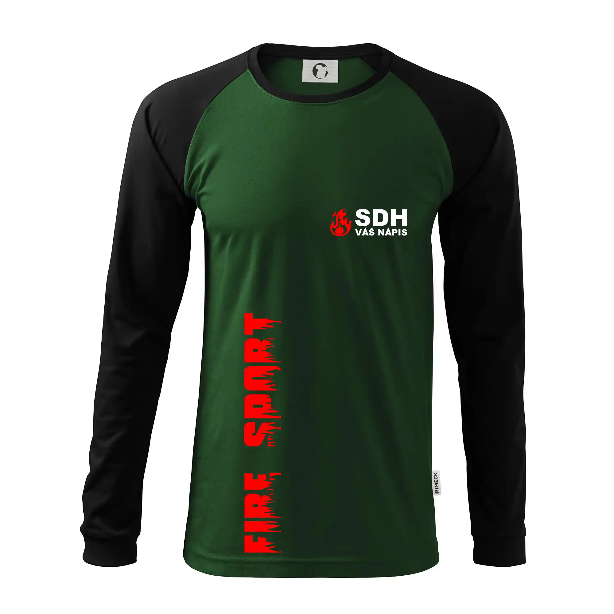 SDH nápis (oheň, firesport, název sboru - vlastní nápis)