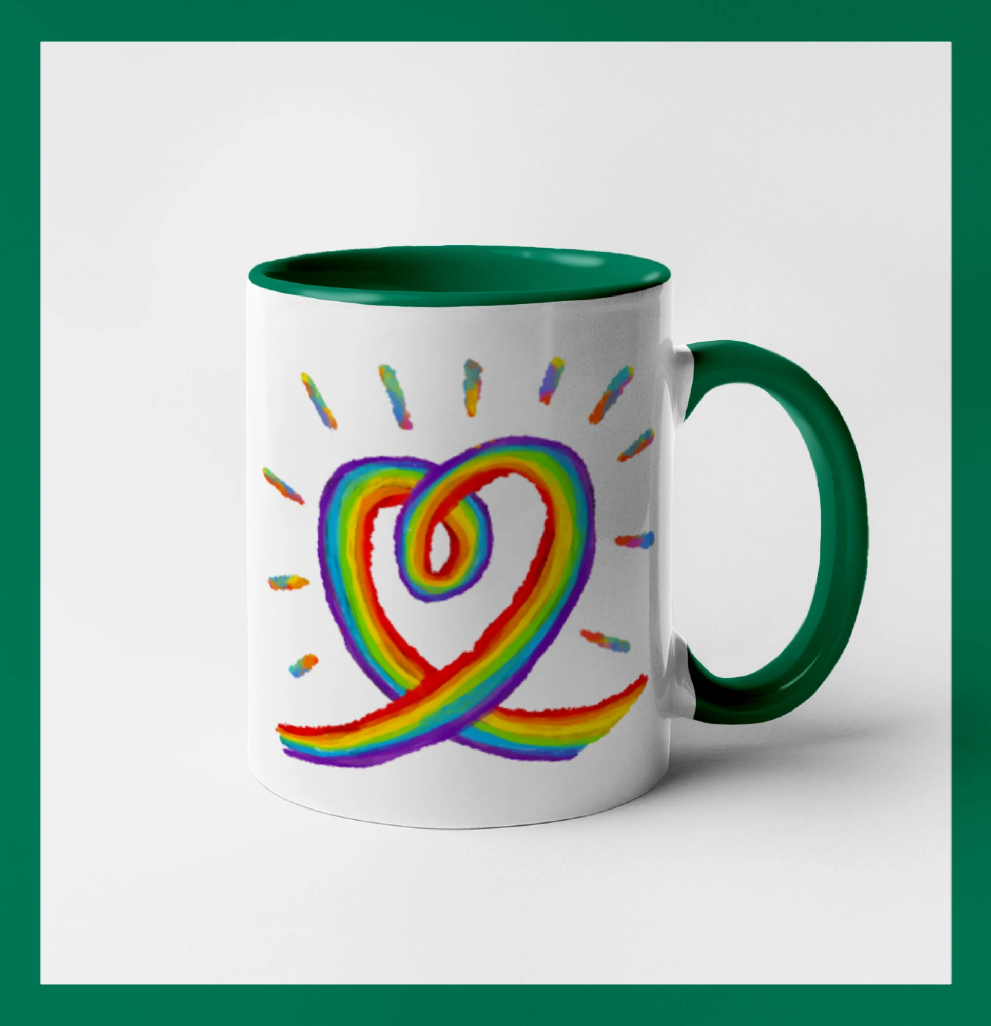 Srdce pride duha kreslená Srdce pride duha kreslená