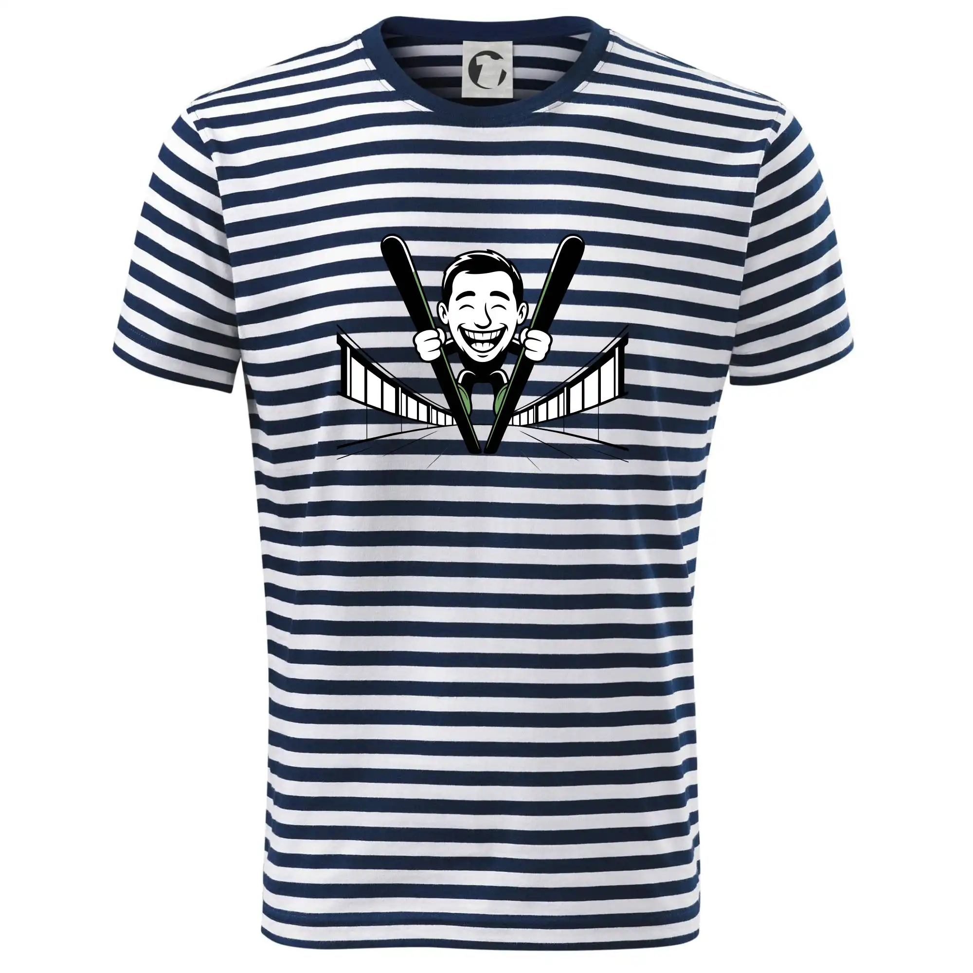 Vysmátý kreslený skokan