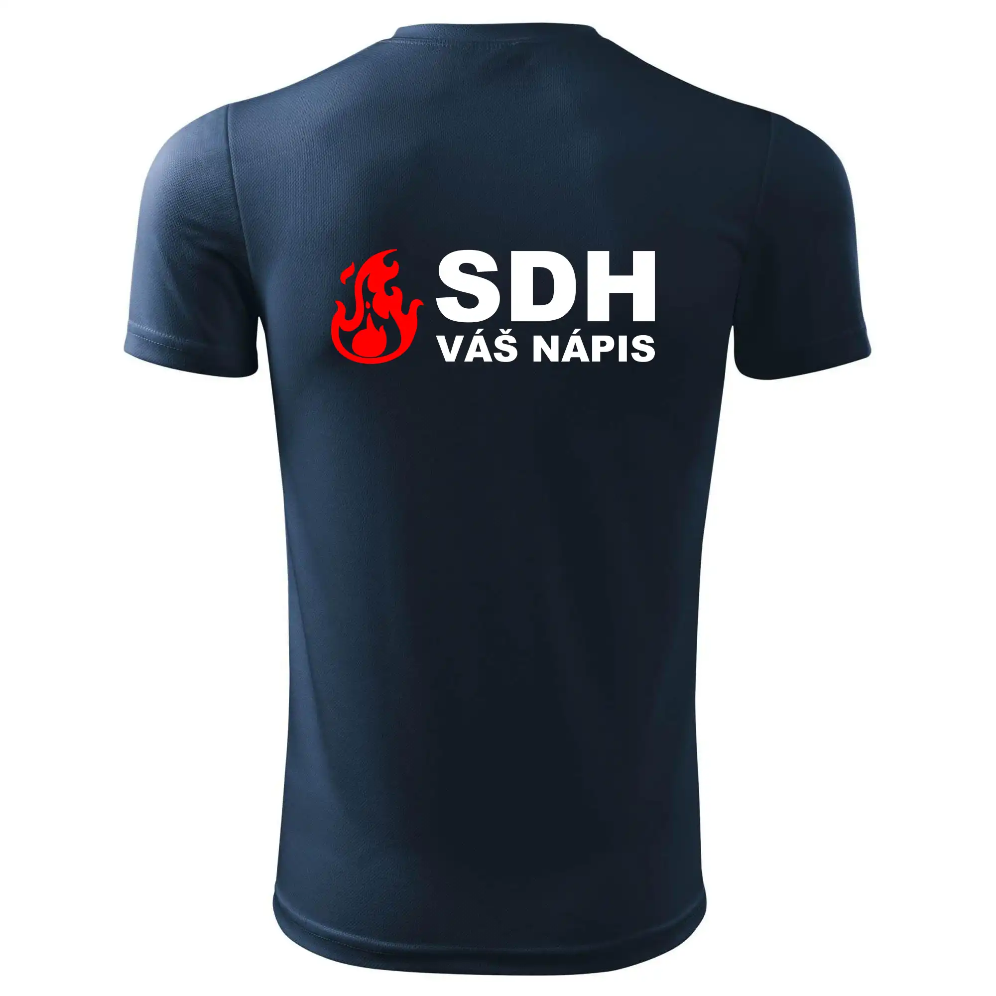 SDH nápis (oheň, název sboru - vlastní nápis)