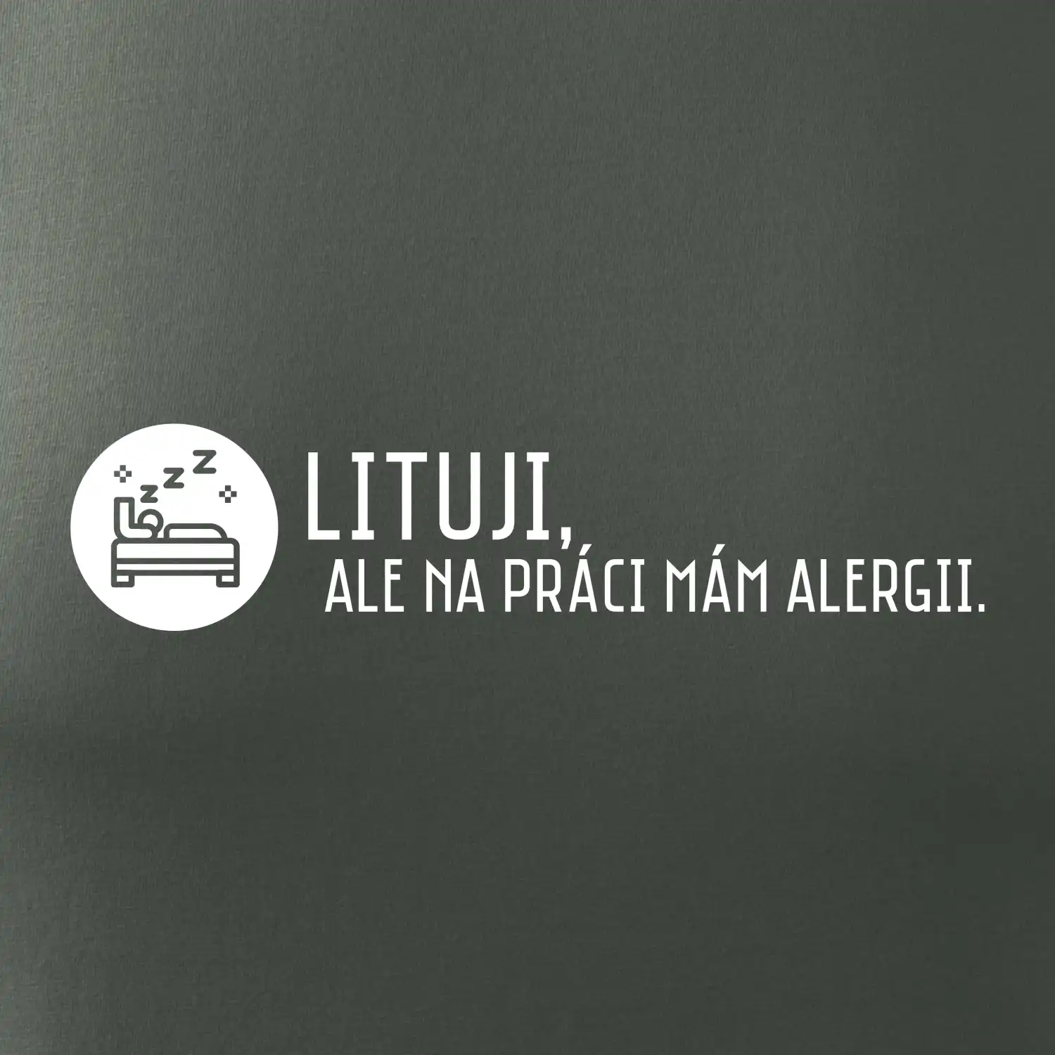 Lituji na práci mám alergii