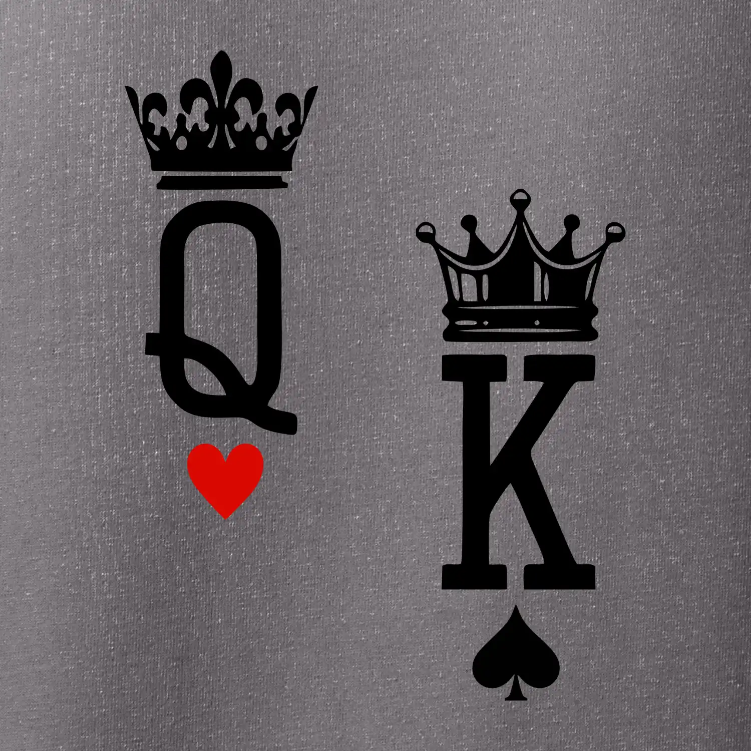 King & Queen logo na prso