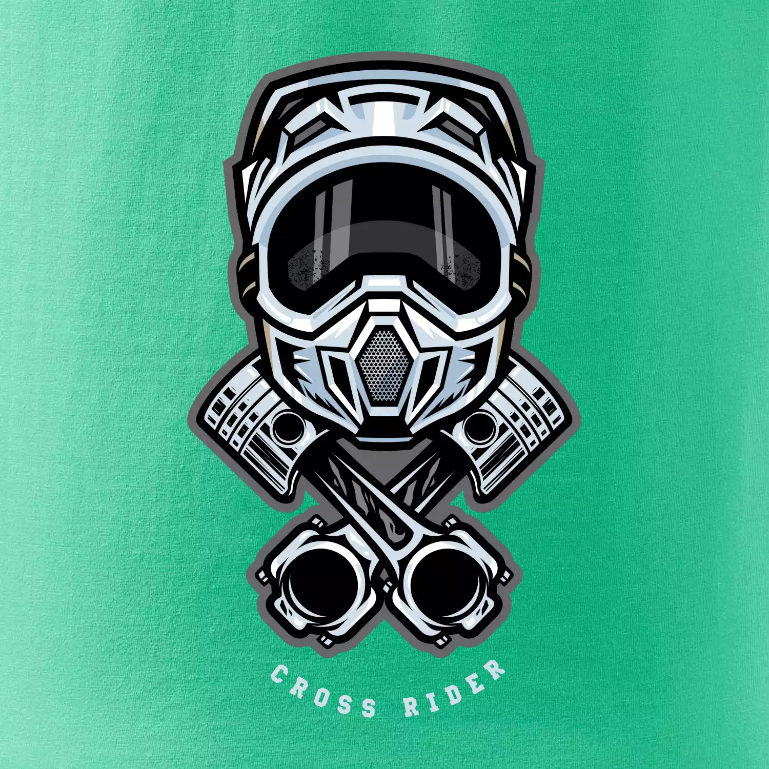 Cross rider písty helma