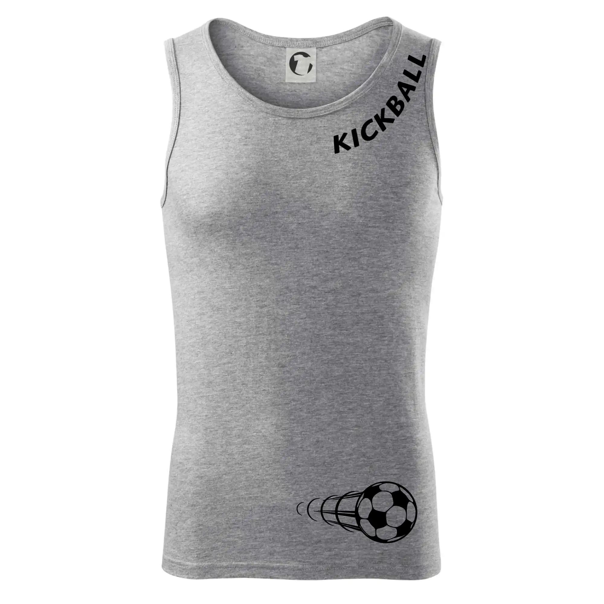 Kickball nápis šikmo