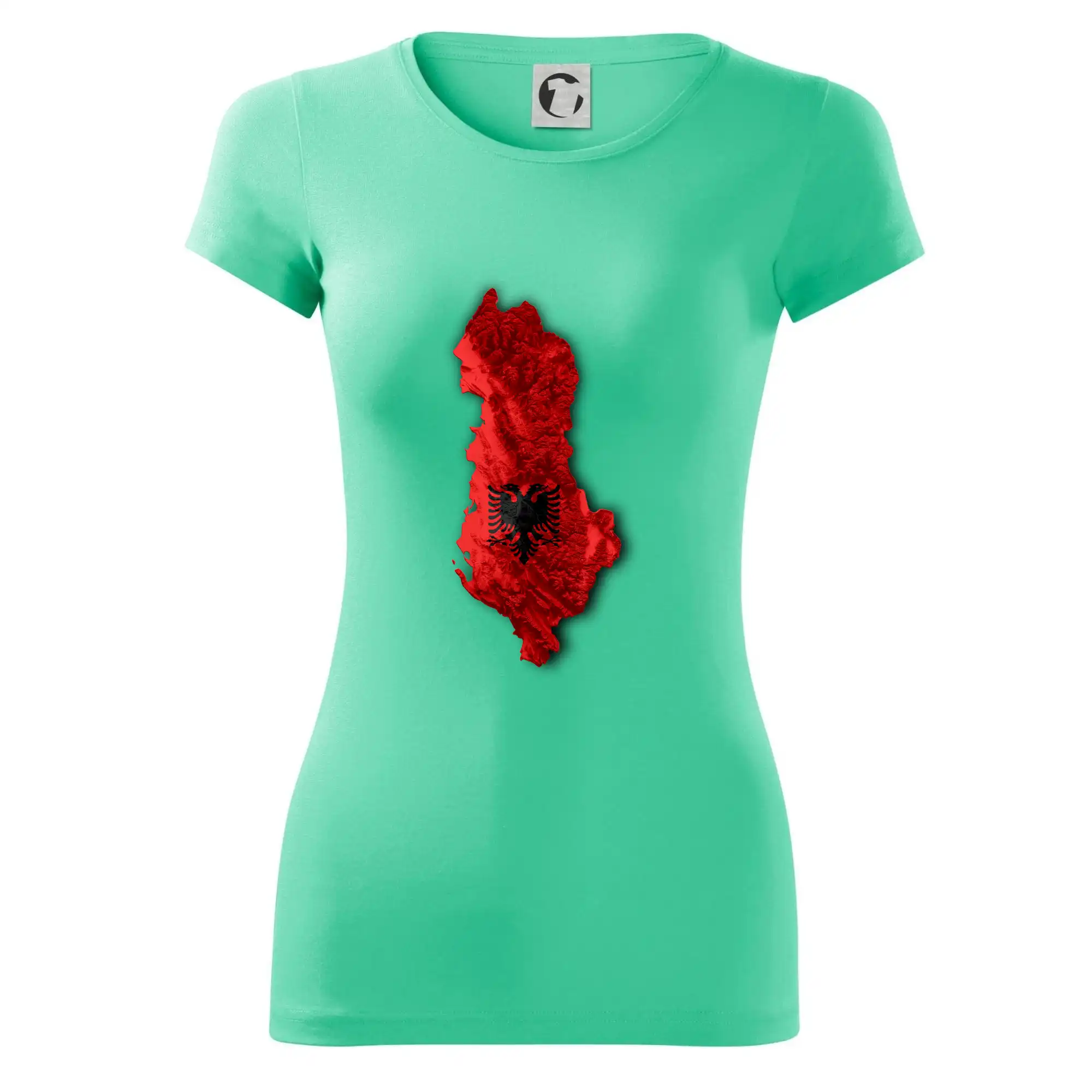 Mapa Albánie reliéf hor