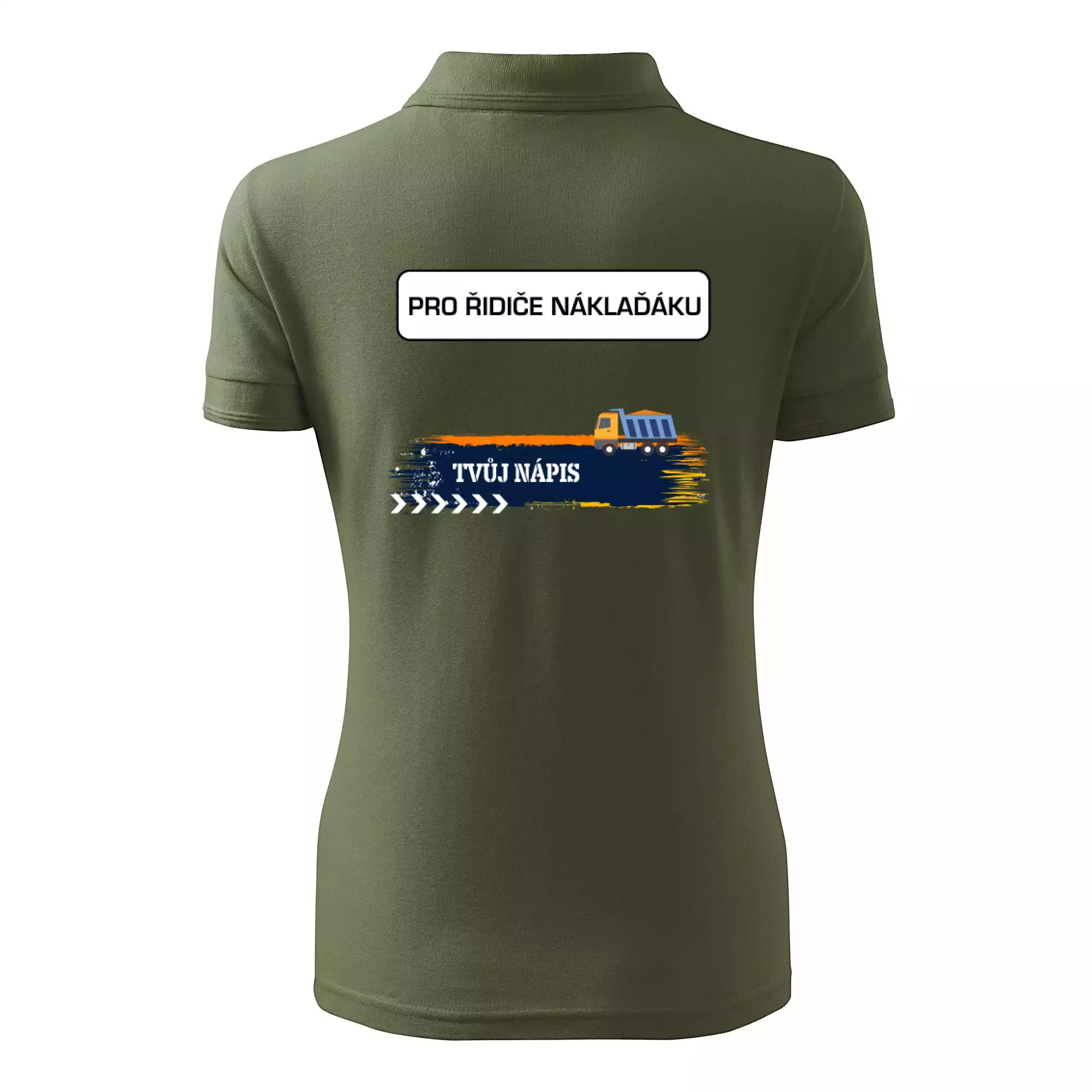 Stavba - vlastní nápis - náklaďák