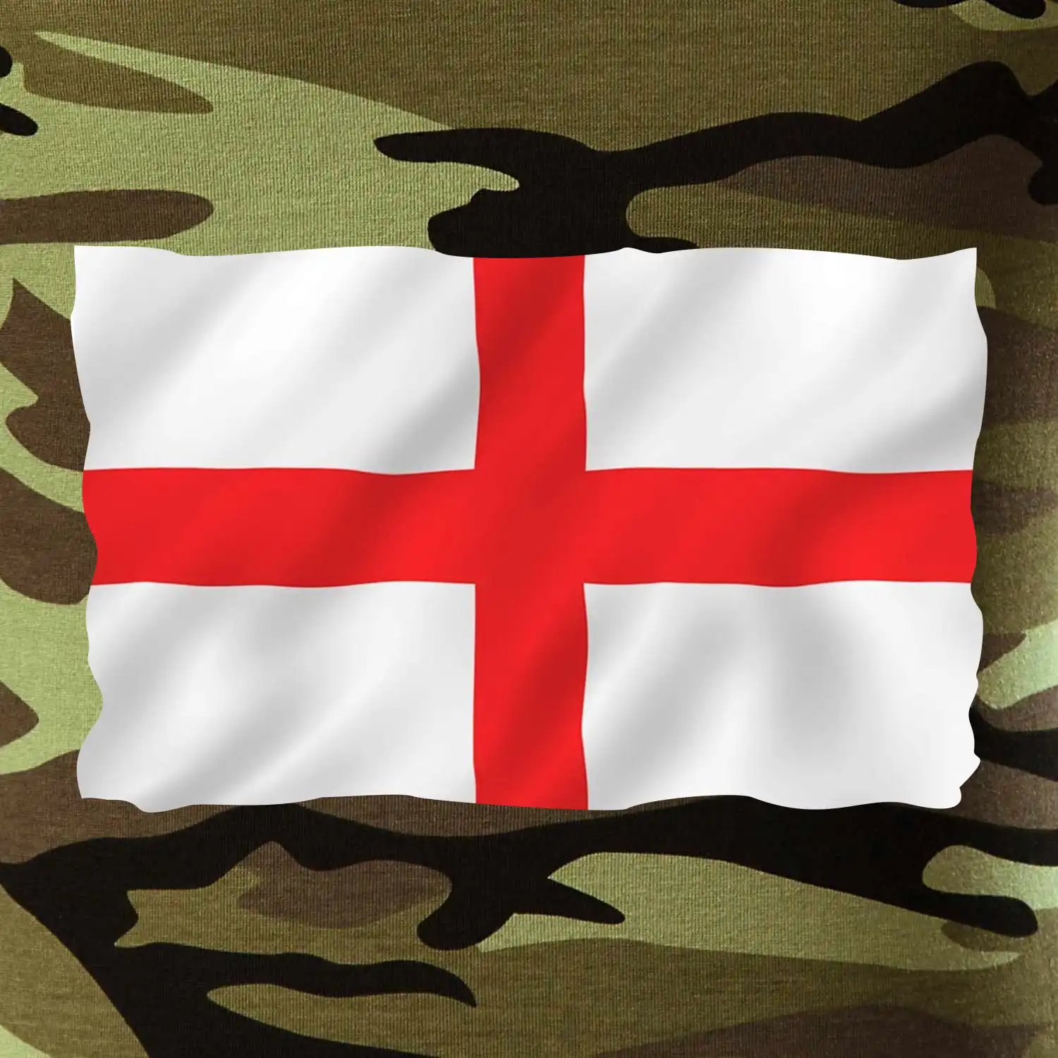 Anglická vlajka vlající