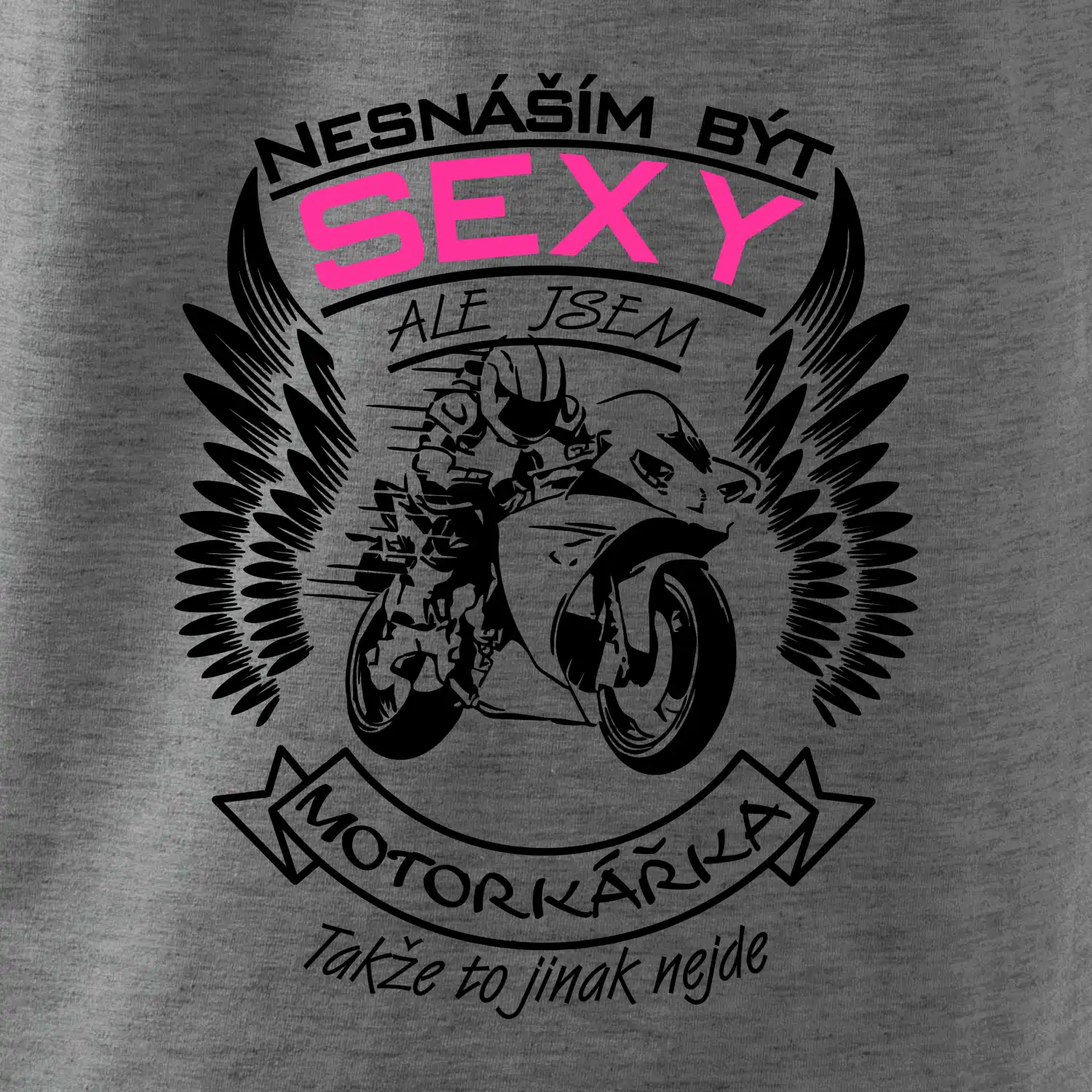 Nesnáším být sexy - motorkářka (motorka)