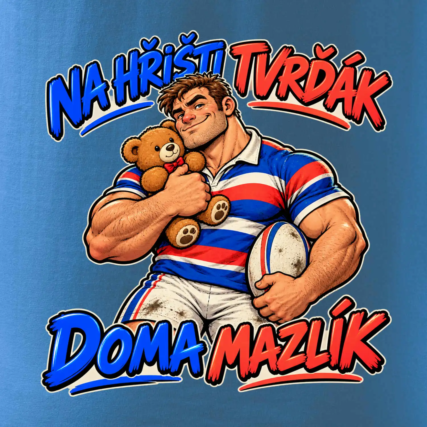 Na hřišti tvrďák, doma mazlík