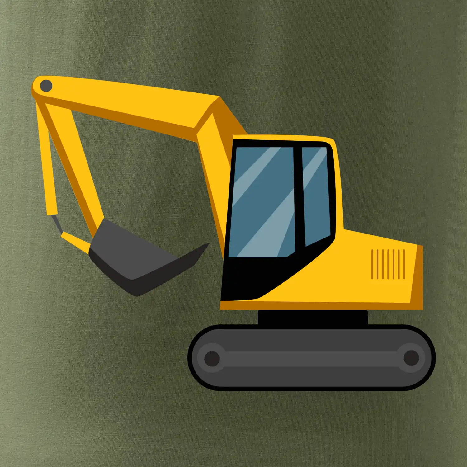 Bagr bez nápisu  z boku