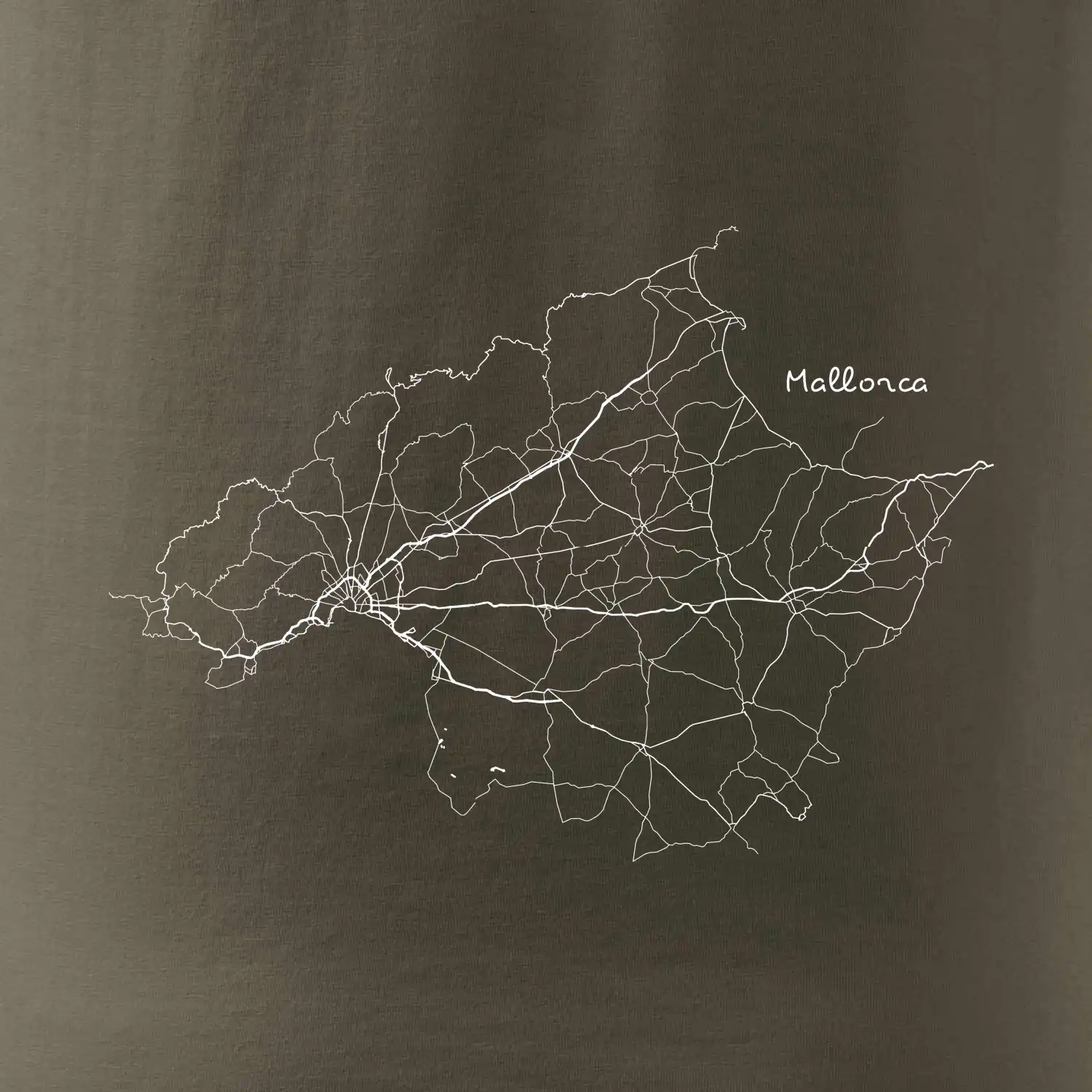 Mallorca - silniční mapa