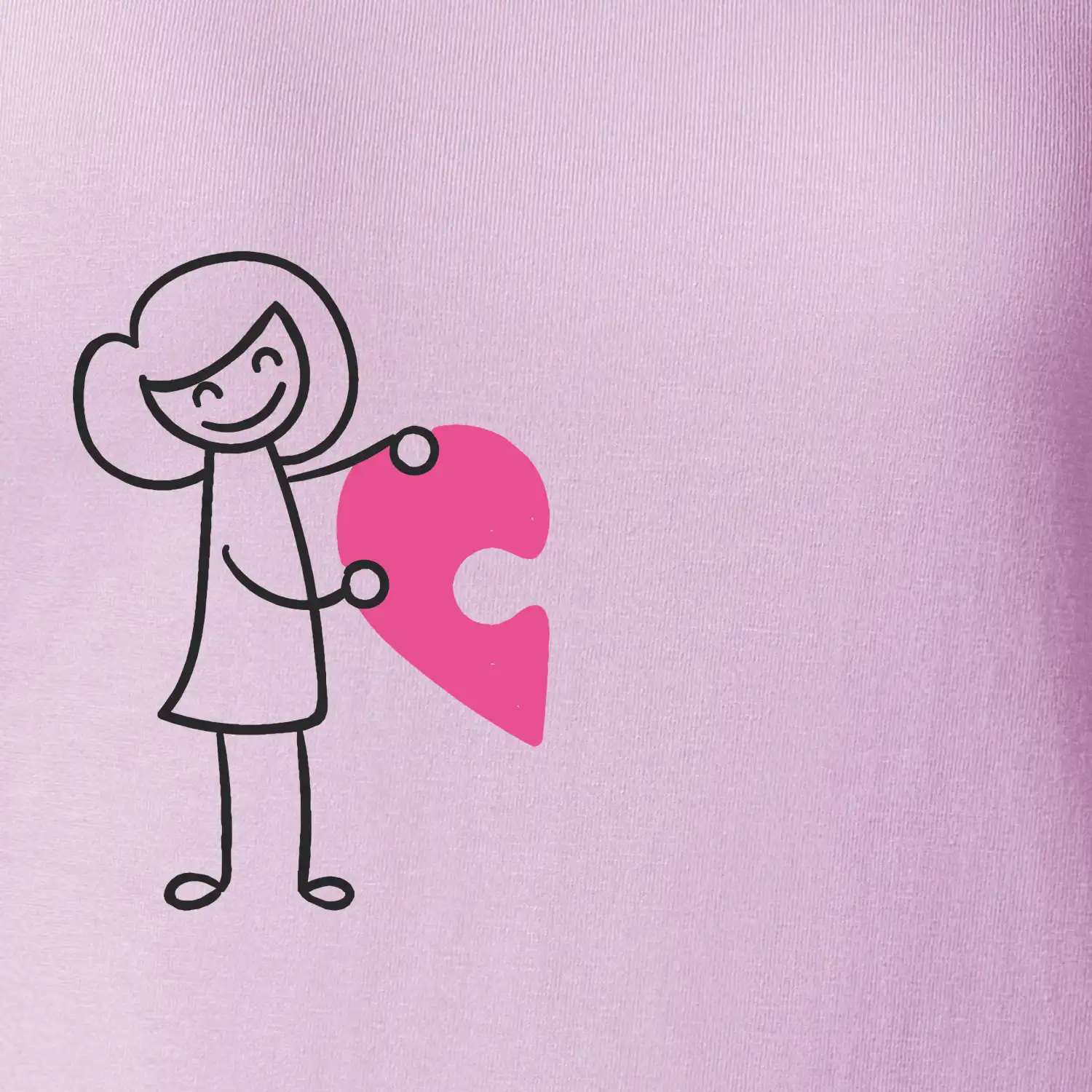 Párová trička puzzle postavička