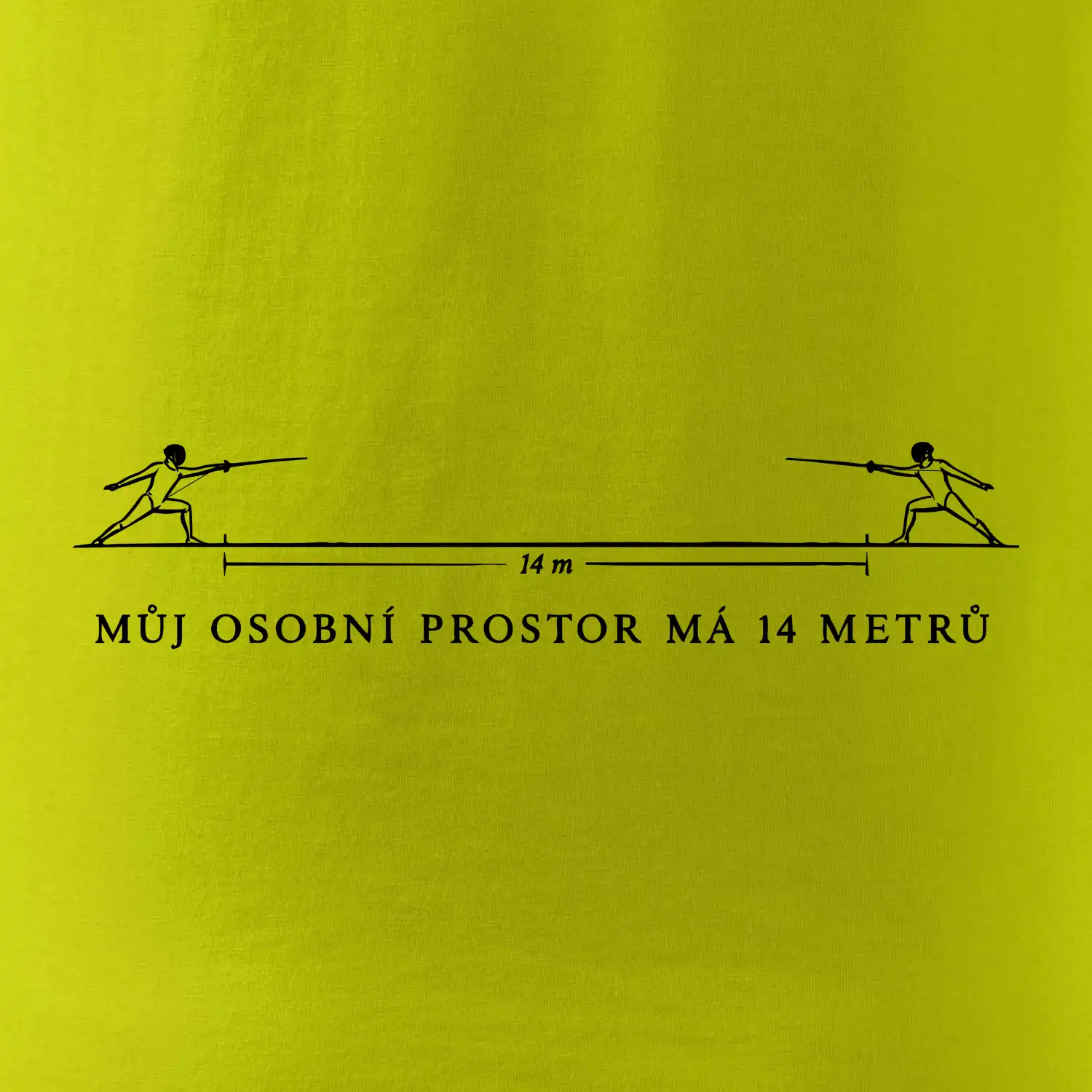 Můj osobní prostor má 14 metrů