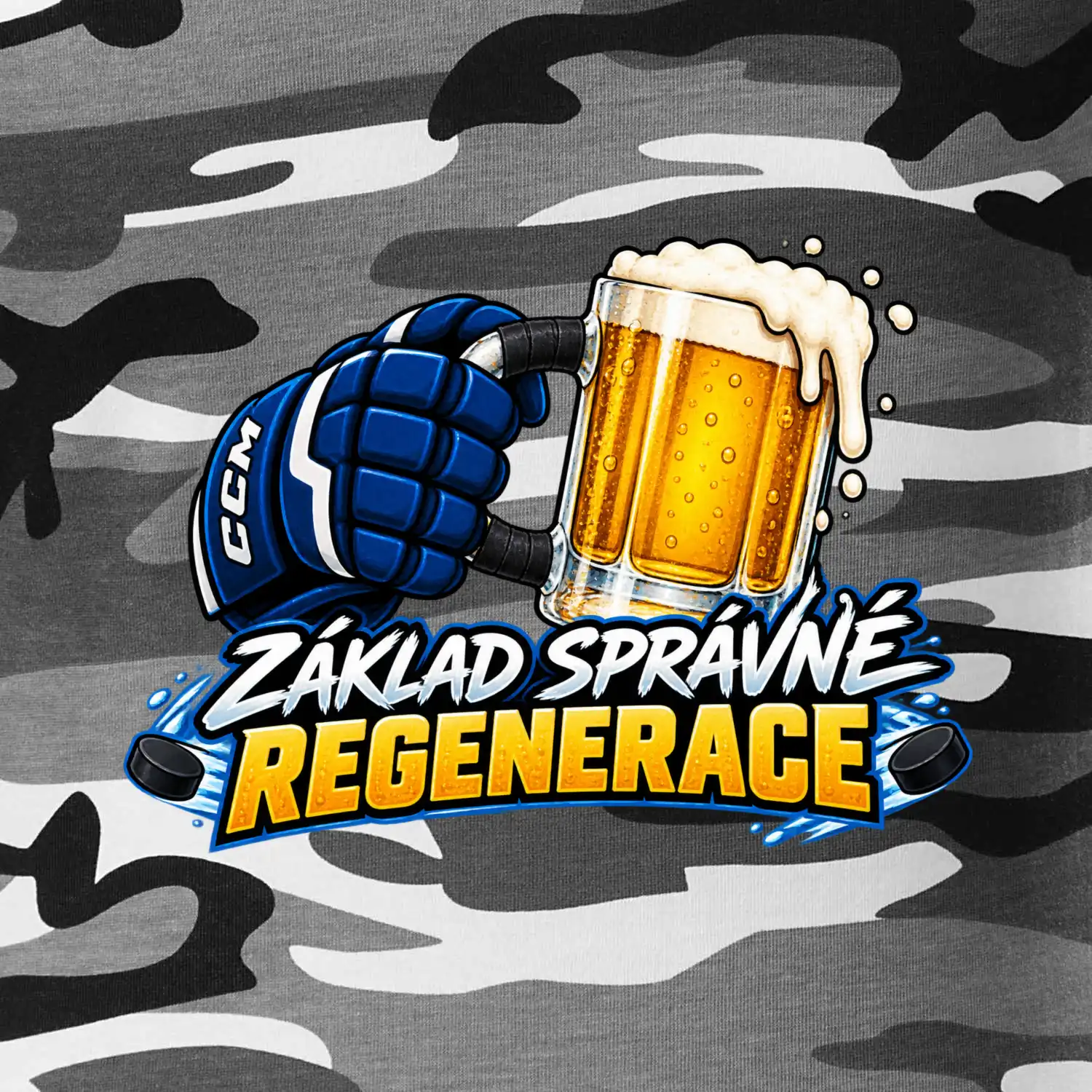 Hokejová regenerace s pivem