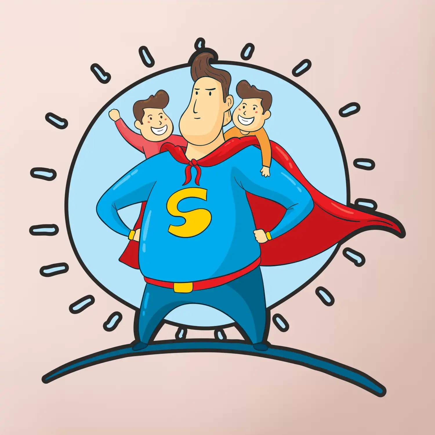 Táta superman - kluk a kluk