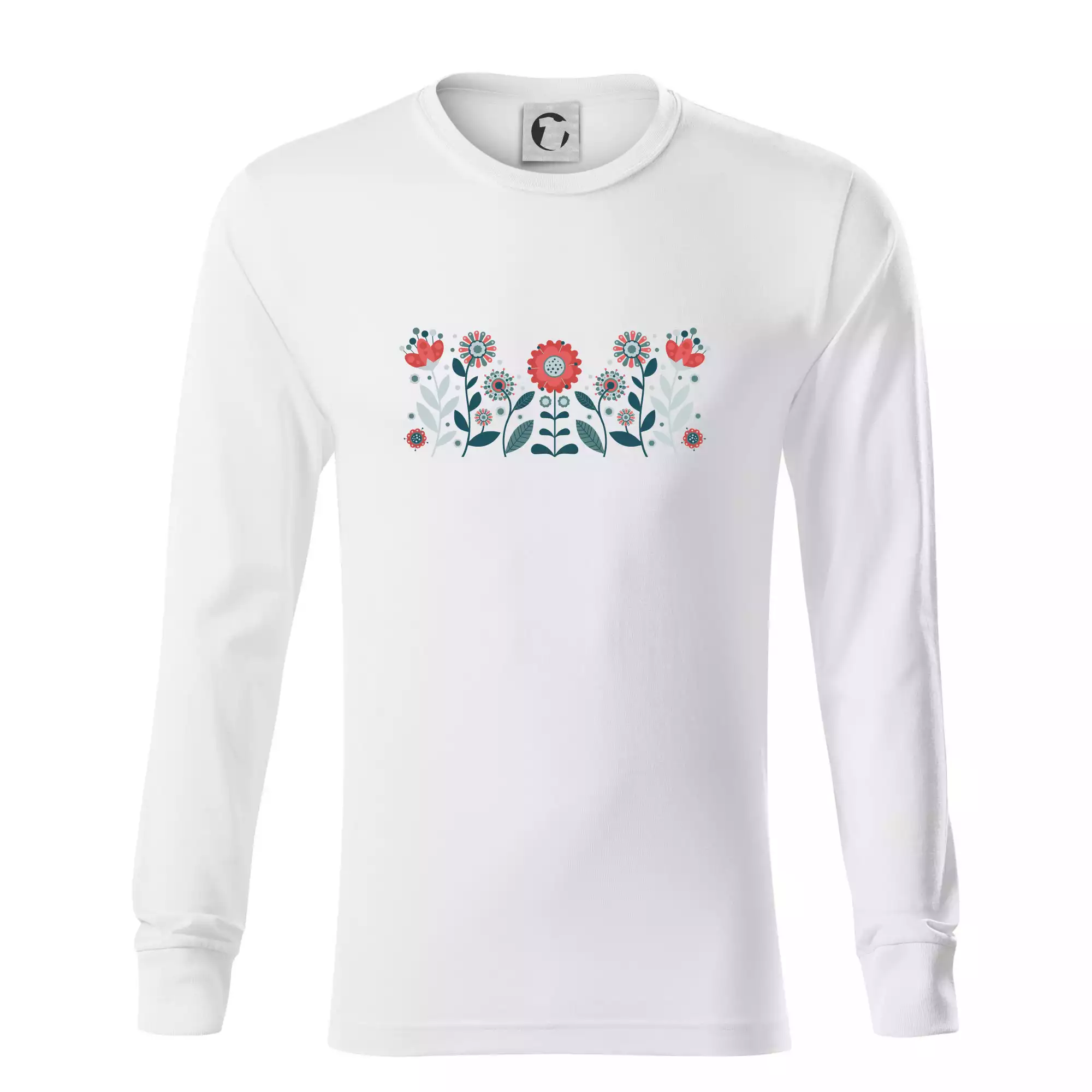 Folklor - květiny v řadě