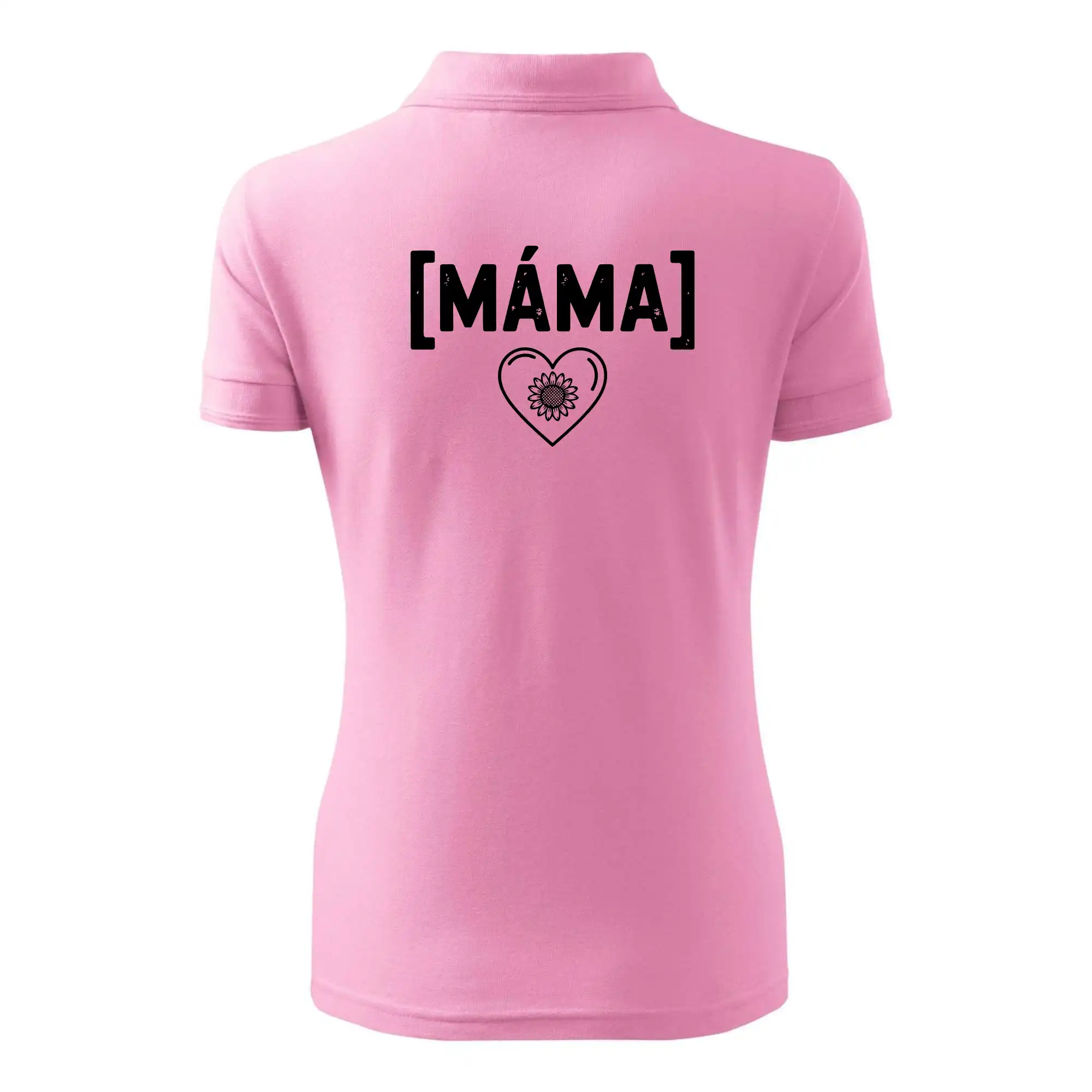 Máma nápis a srdce a slunečnice