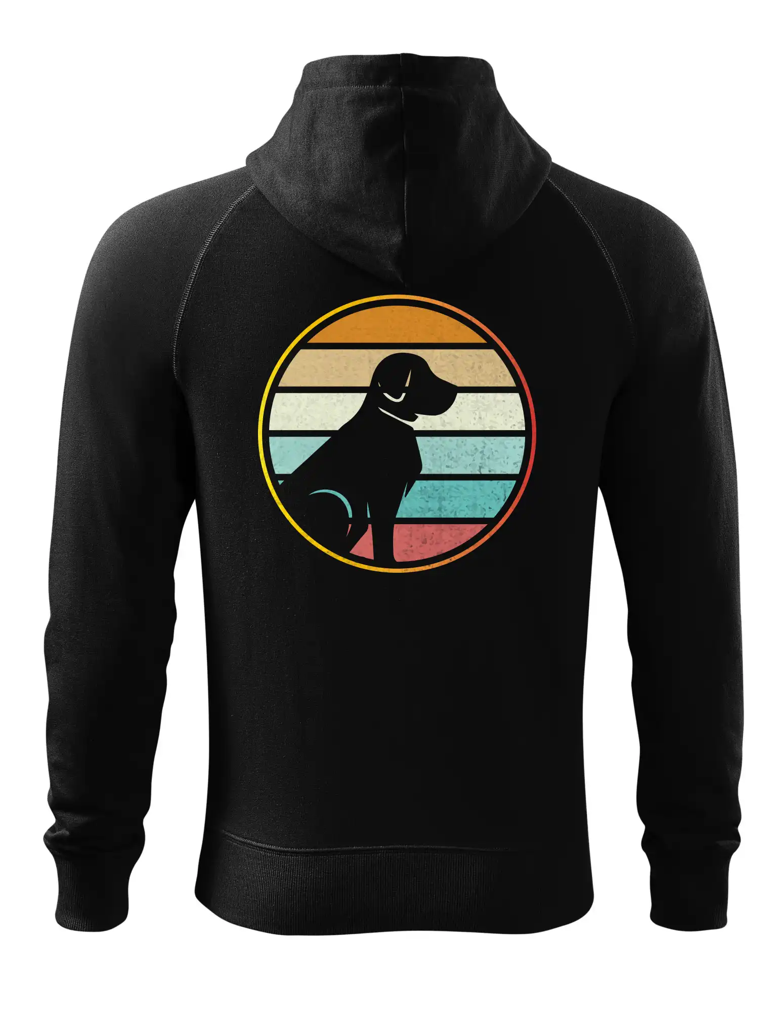 Retro kruh - sedící pes