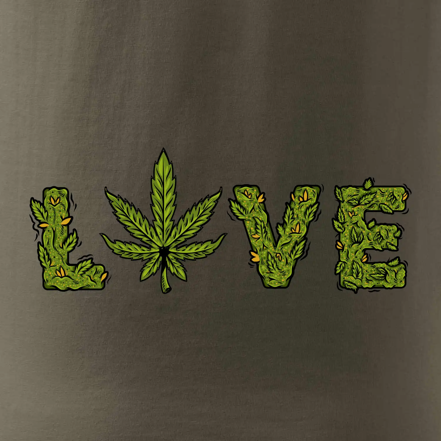 Konopí nápis love