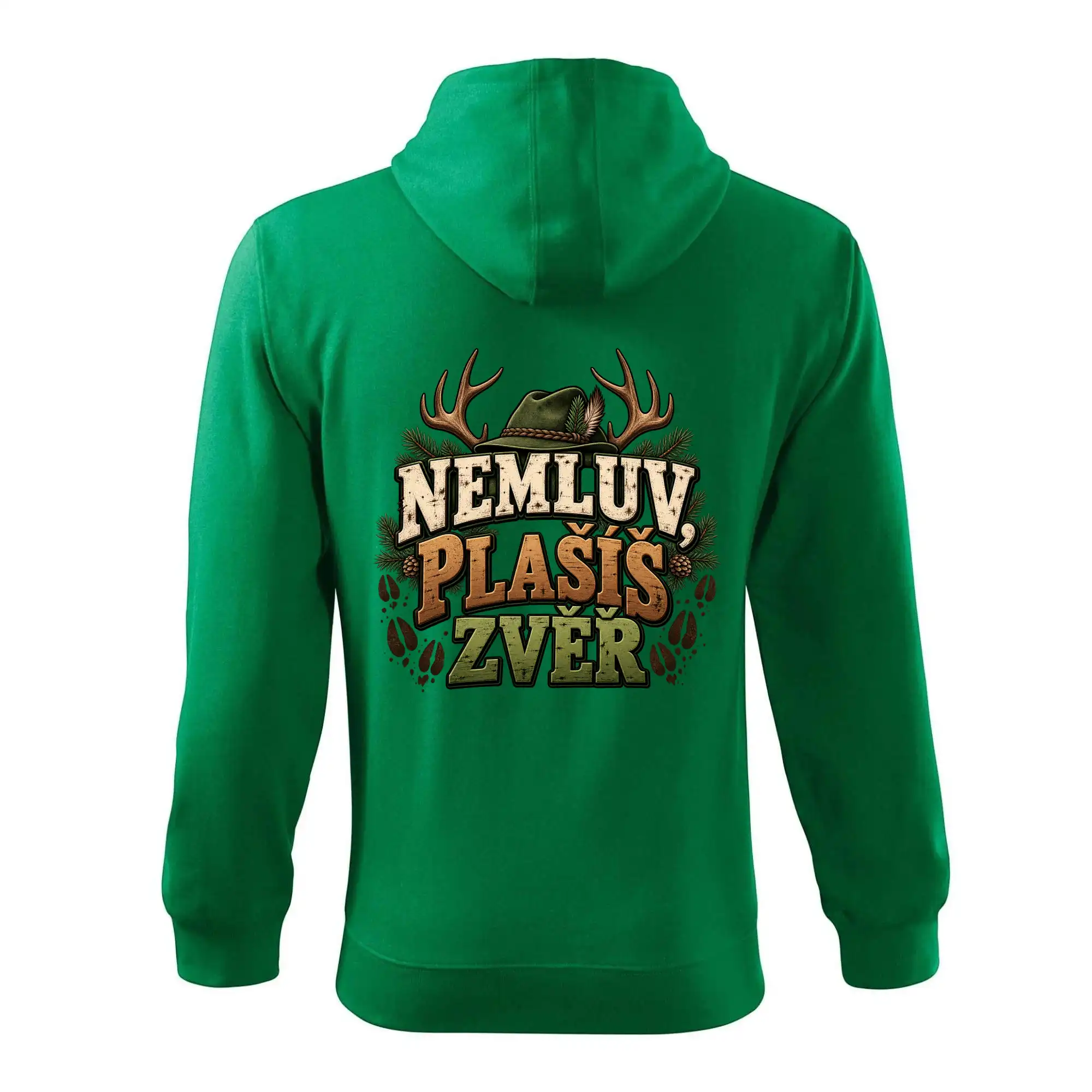 Nemluv plašíš zvěř vtipná myslivecká hláška