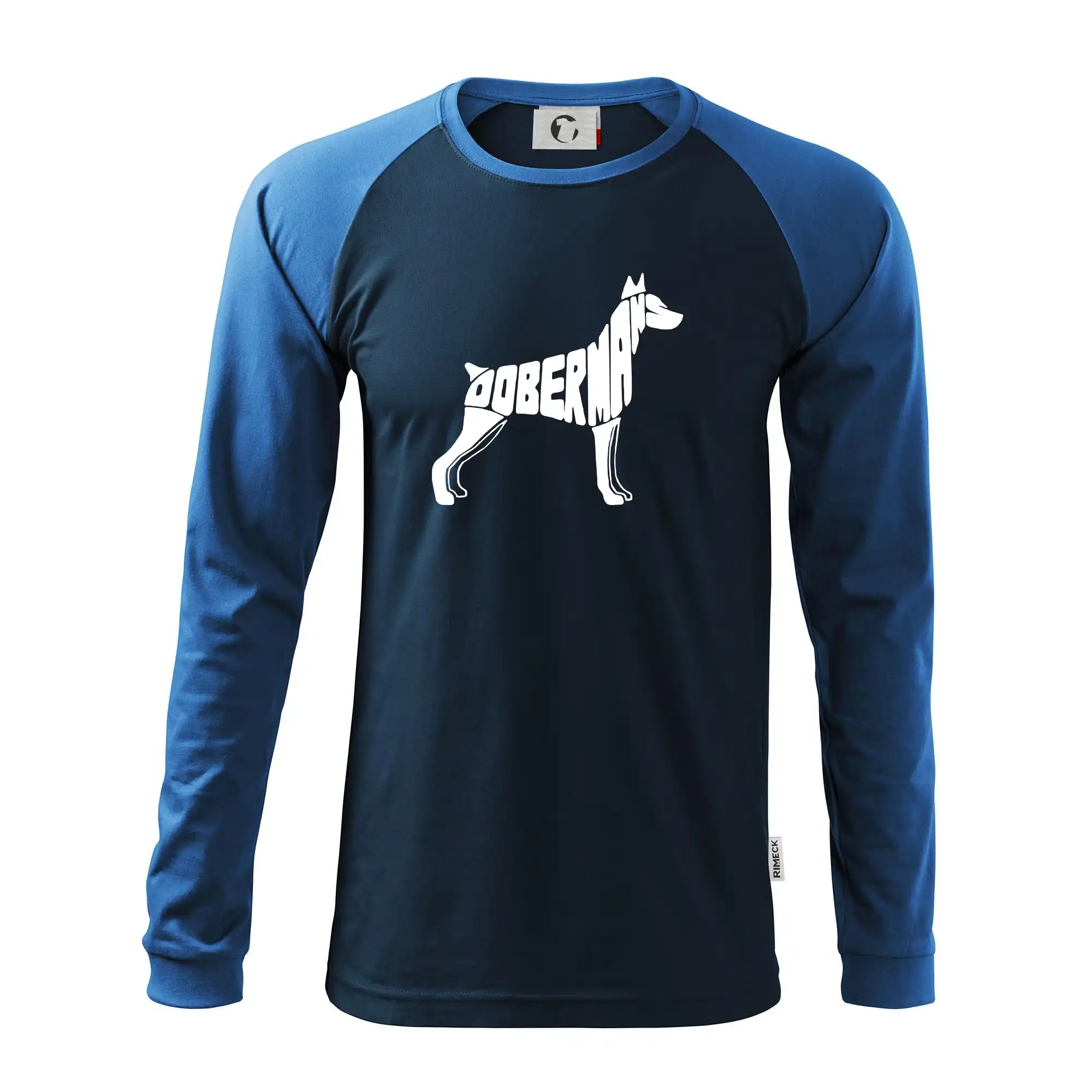 Dobrmans - nápis v tělě