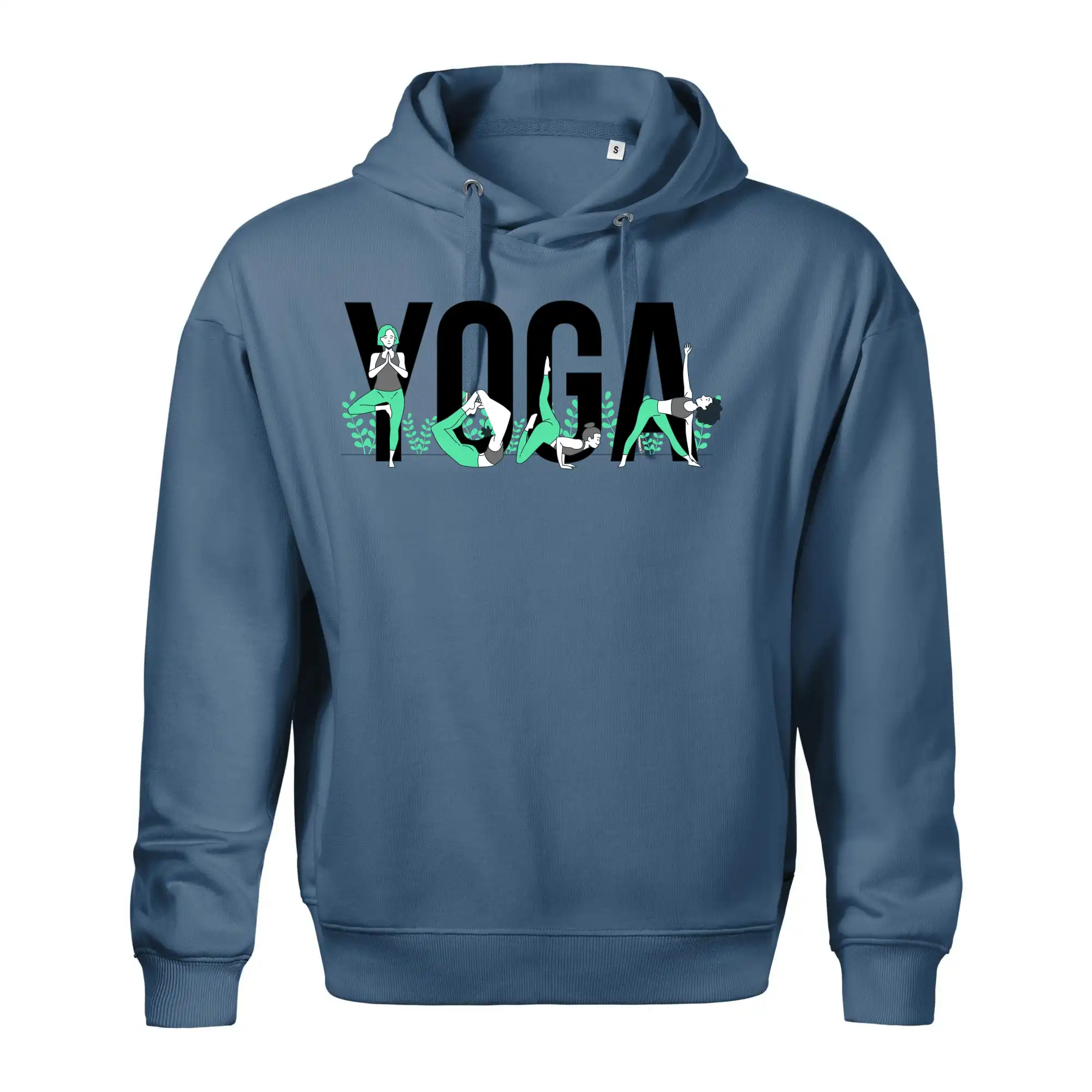 Yoga nápis barevný