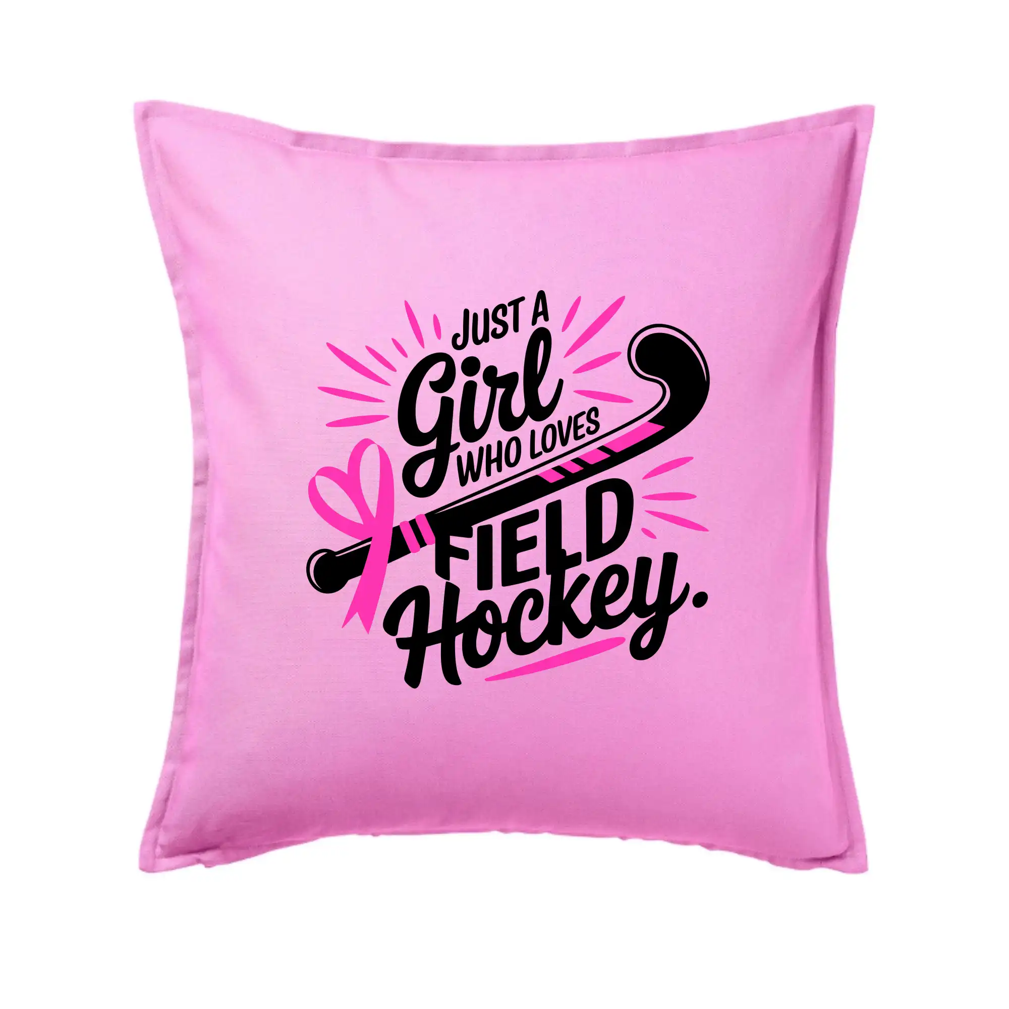 Just a girl who loves field hockey černo růžové