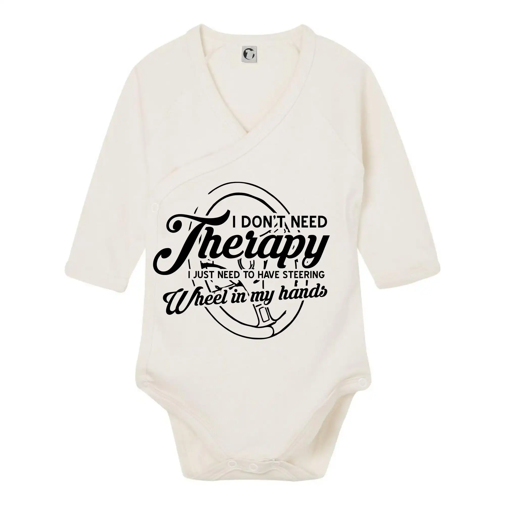 Kulatý nápis - I don't need therapy wheel in my hands