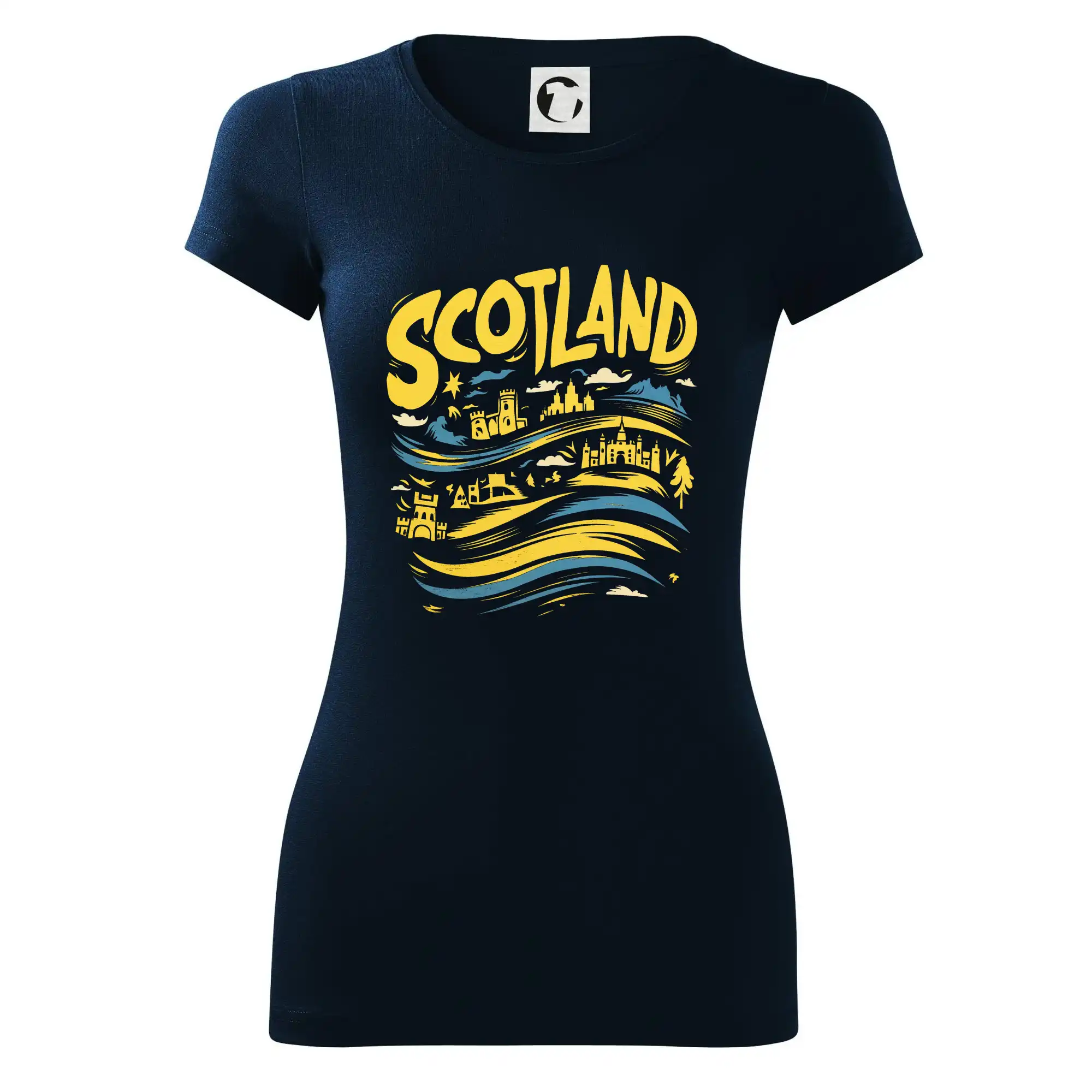 Scotland kreslené vlny