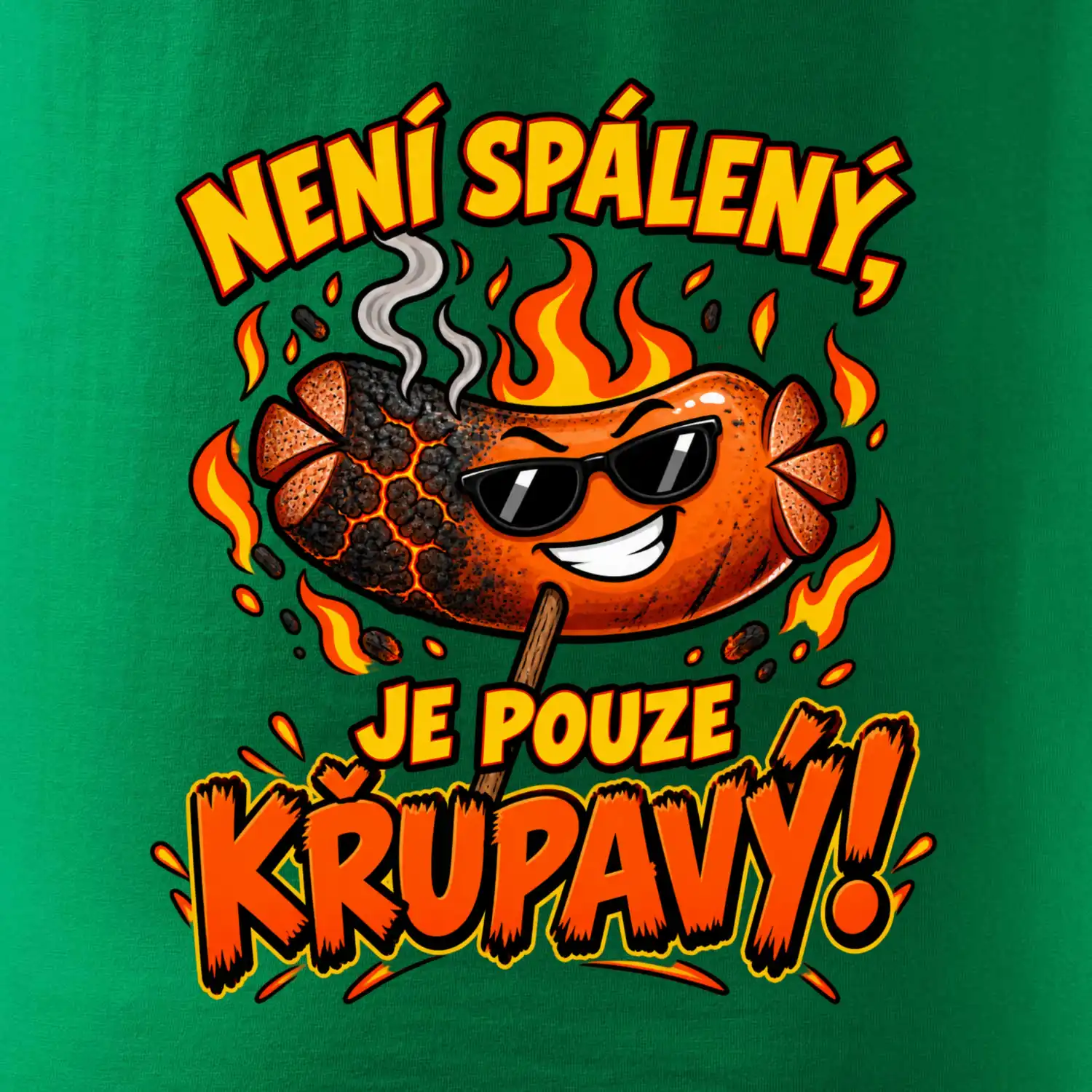 Není spálený, je pouze křupavý!