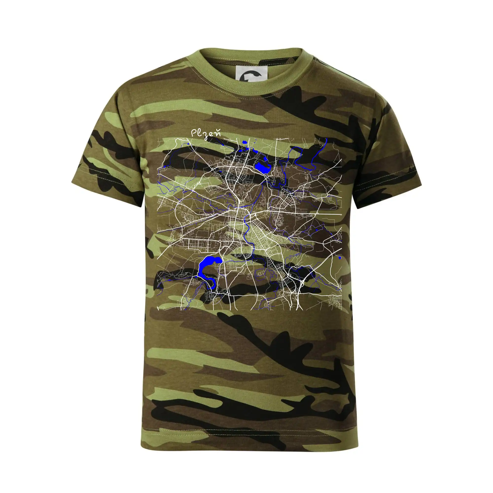 Plzeň mapa s vodními toky