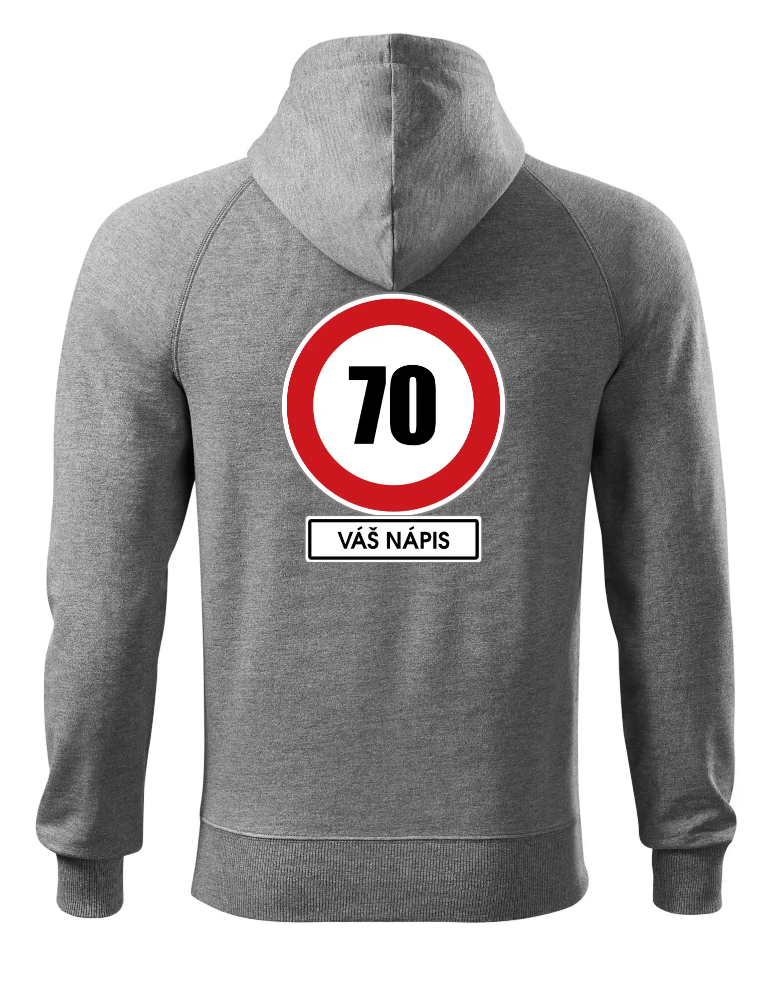 Dopravní značka - rychlost 70 - váš nápis