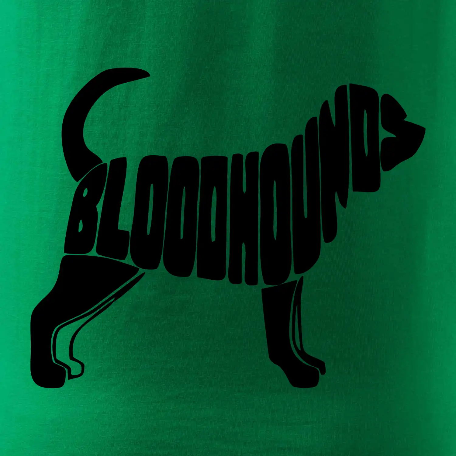 Bloodhound nápis v těle