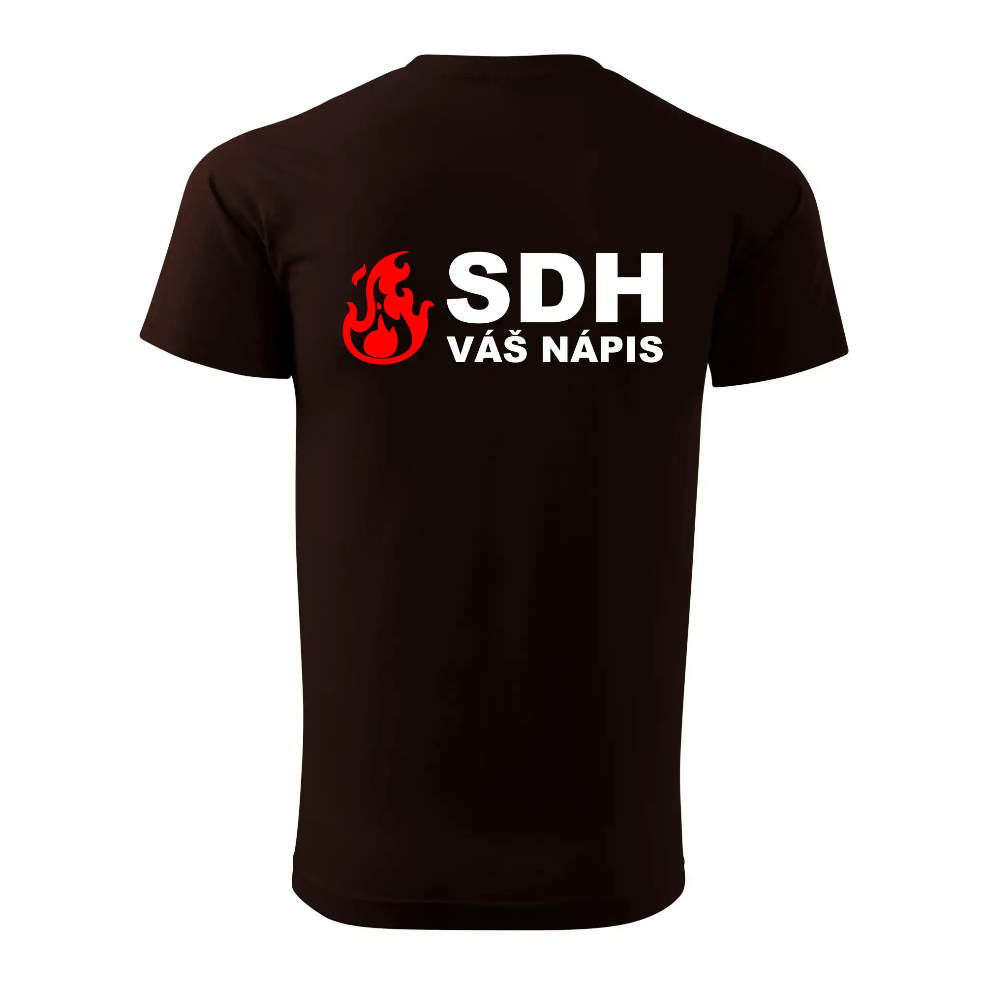 SDH nápis (oheň, název sboru - vlastní nápis)