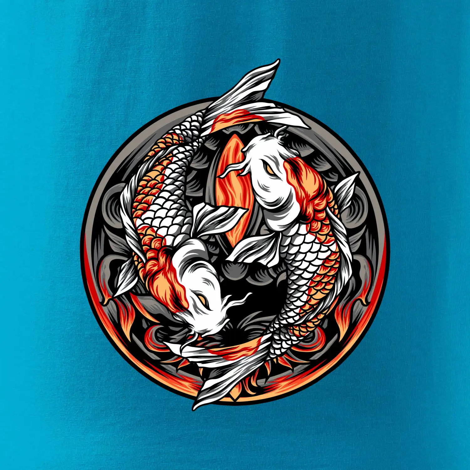 Yin & Yang Koi kapr - oranžový