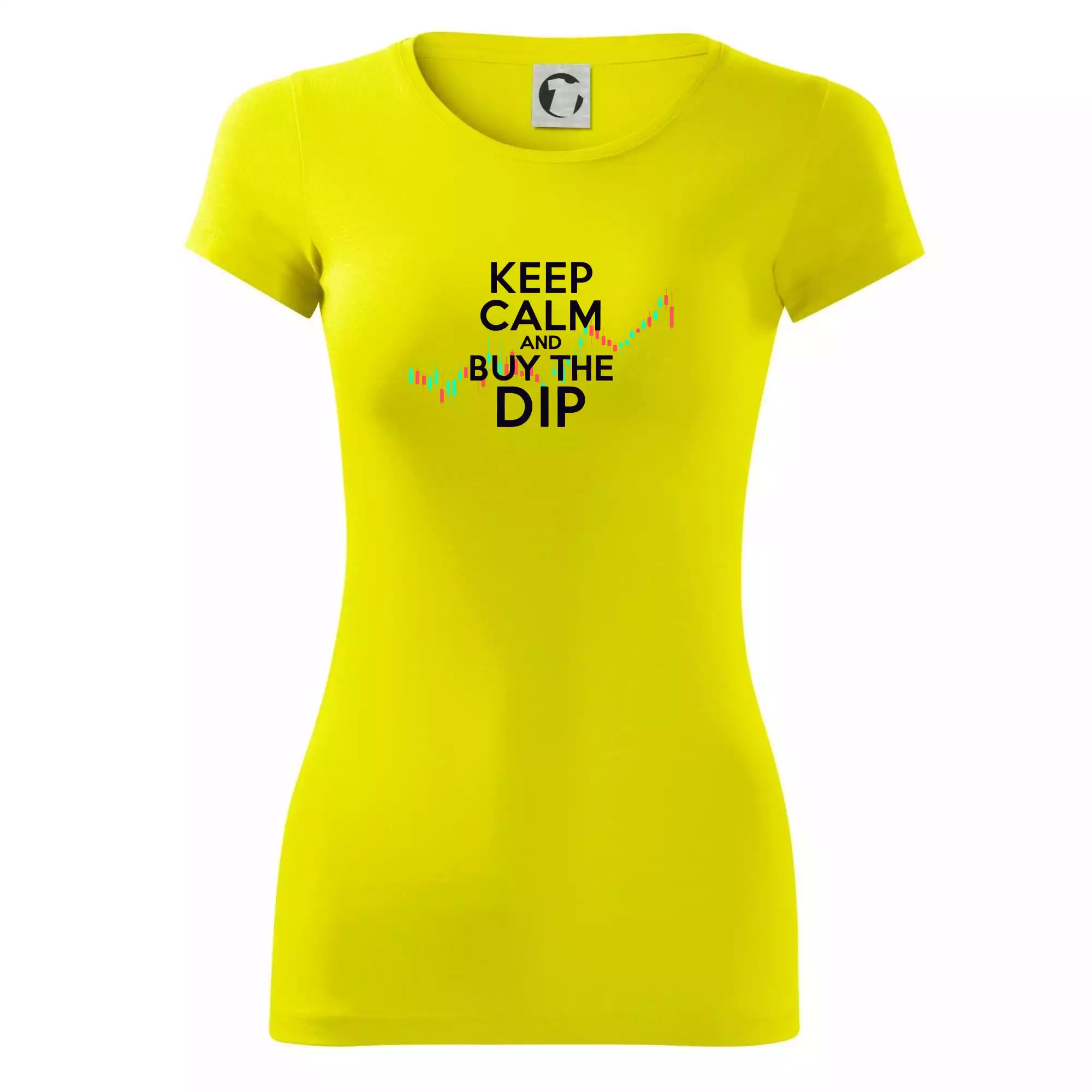Zeleno červený graf Keep Calm and Buy the Dip
