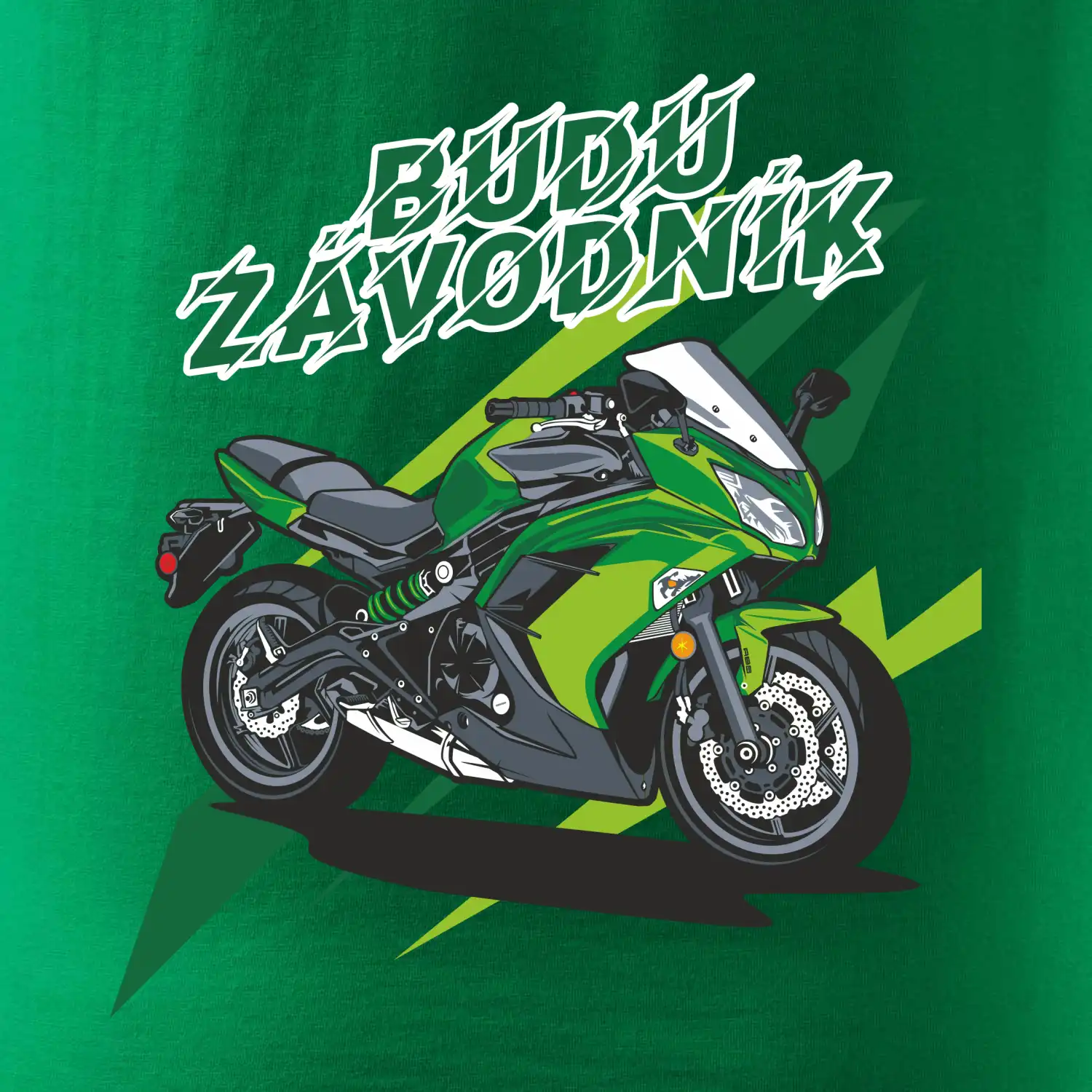 Budu závodník zelená silnice