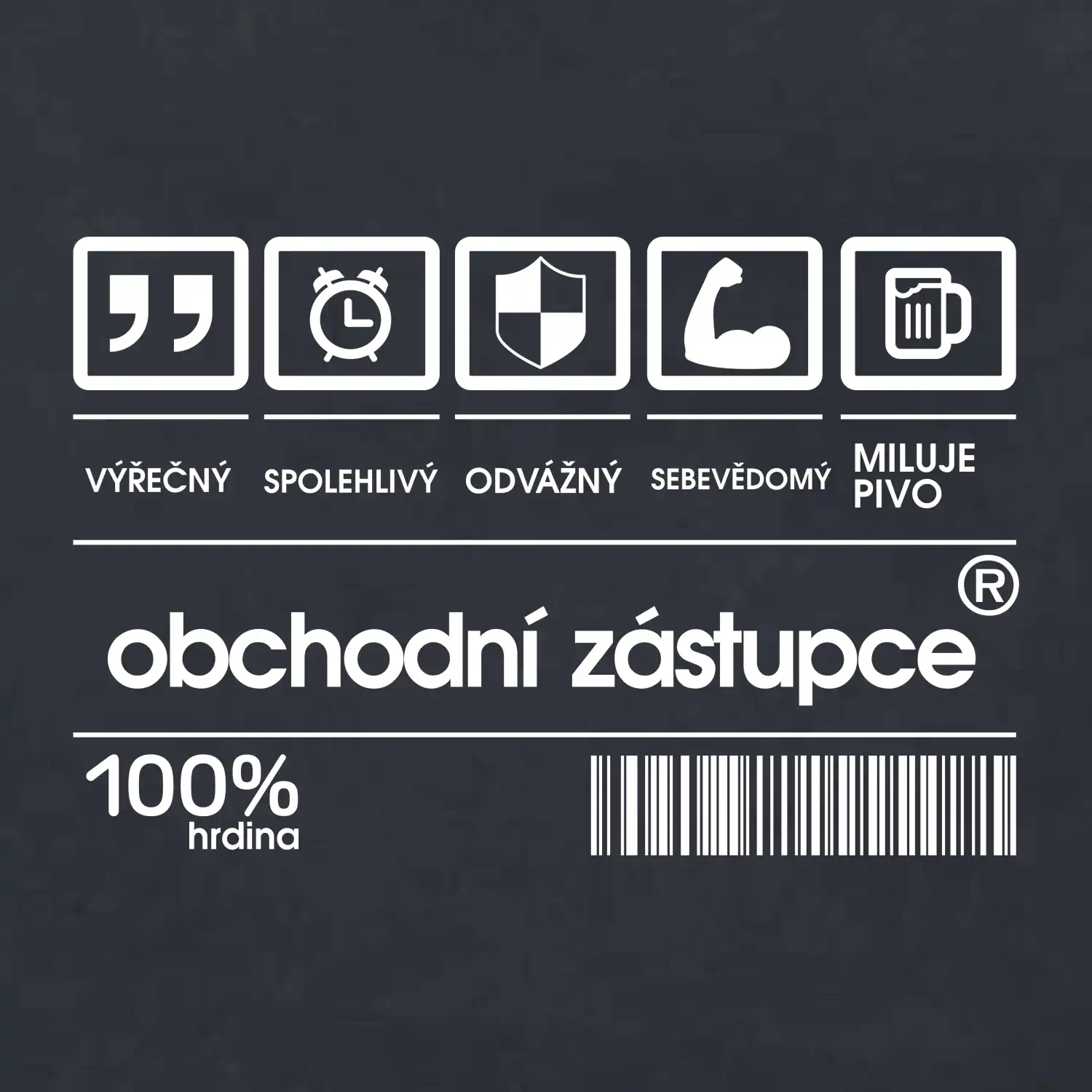 Čárový kód obchodní zástupce