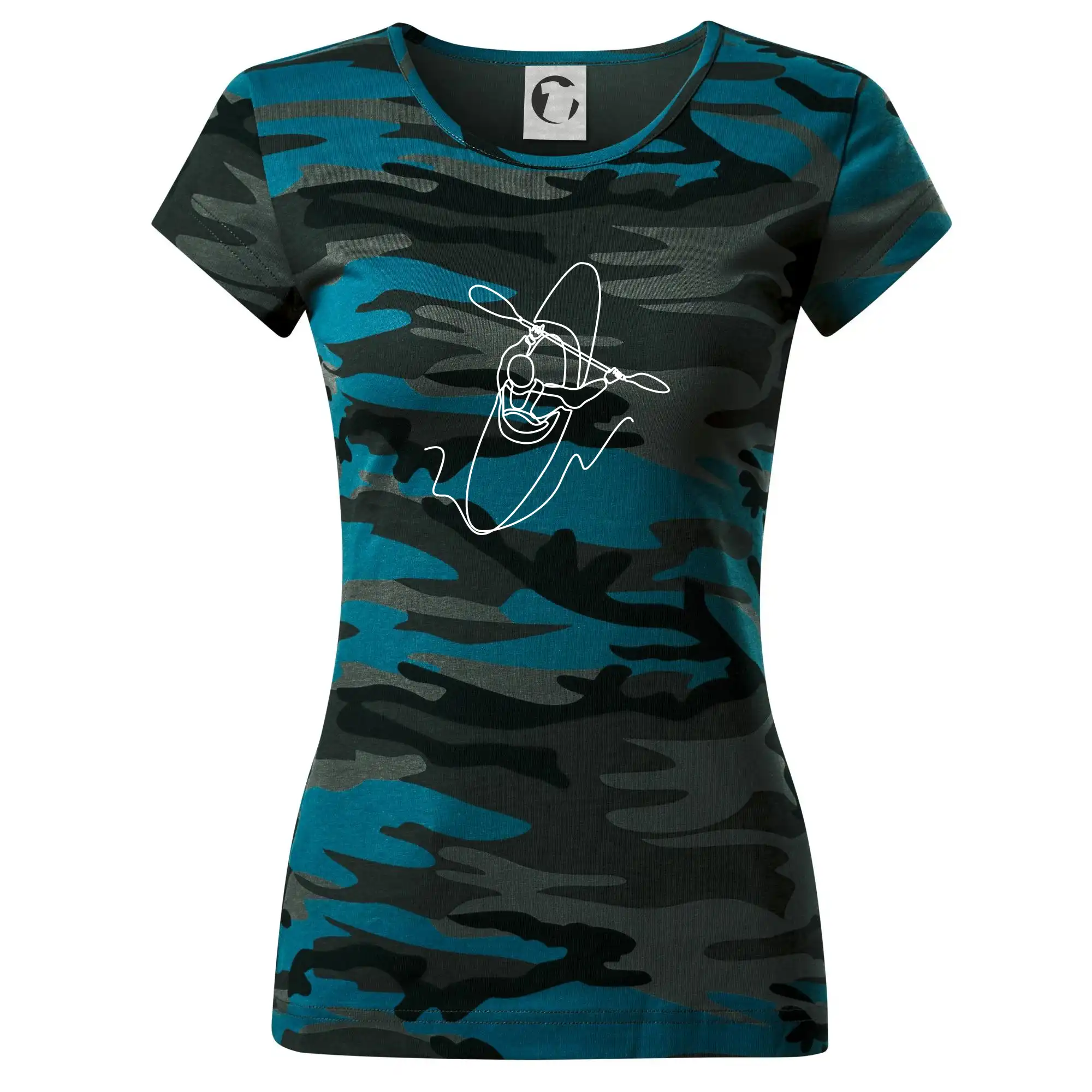 Kajak  ze shora jedním tahem