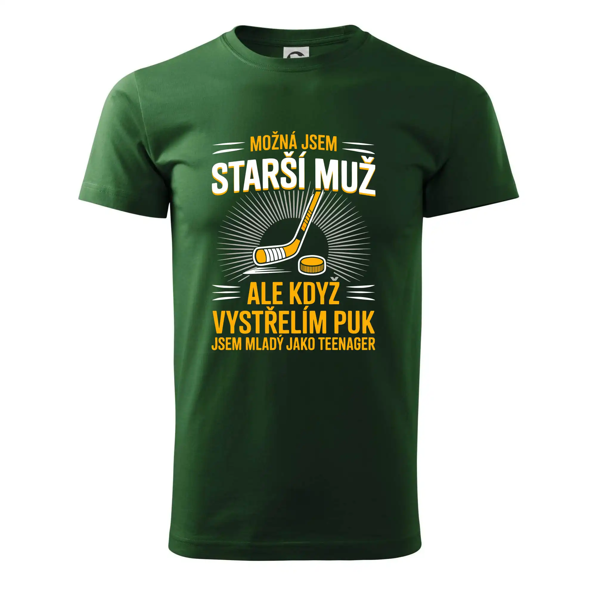 Možná jsem starší muž,  ale kdyz vystrelim puk