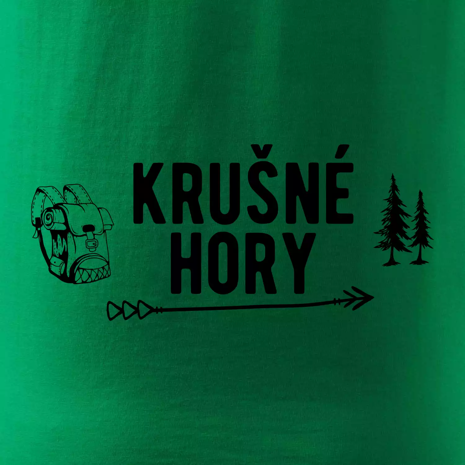 Krušné hory nápis Krušné hory nápis