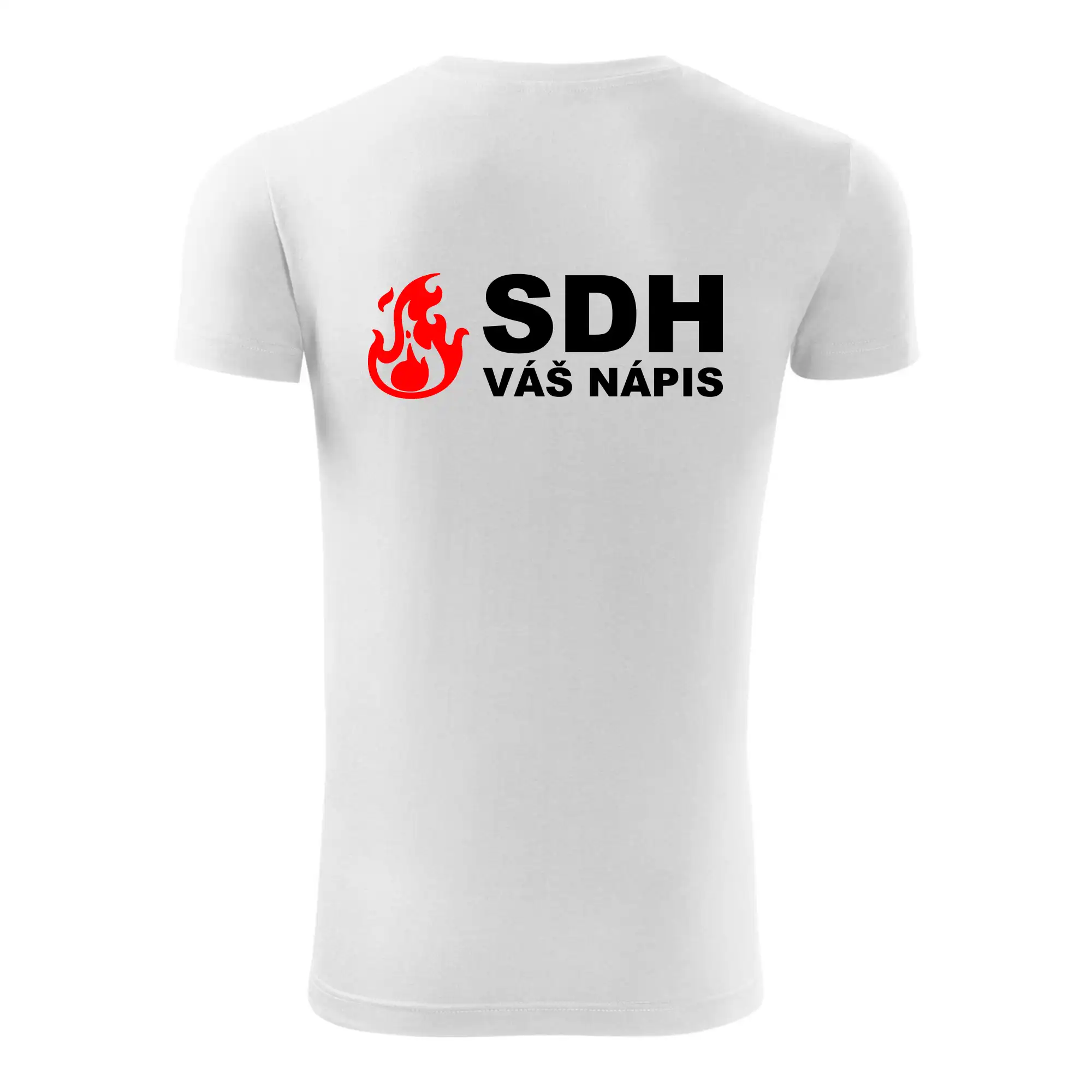 SDH nápis (oheň, název sboru - vlastní nápis)