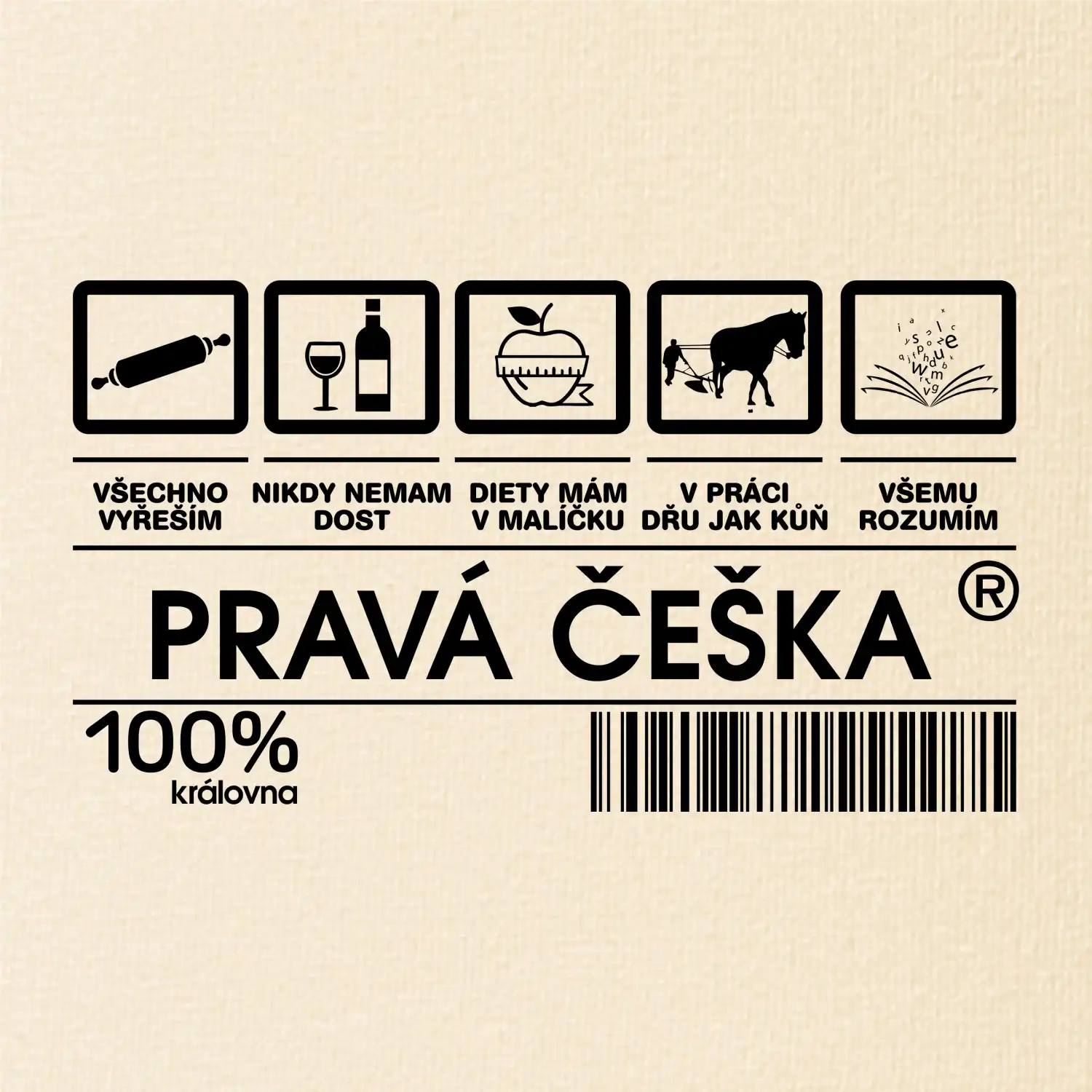 Čárový kód  - Pravá Češka