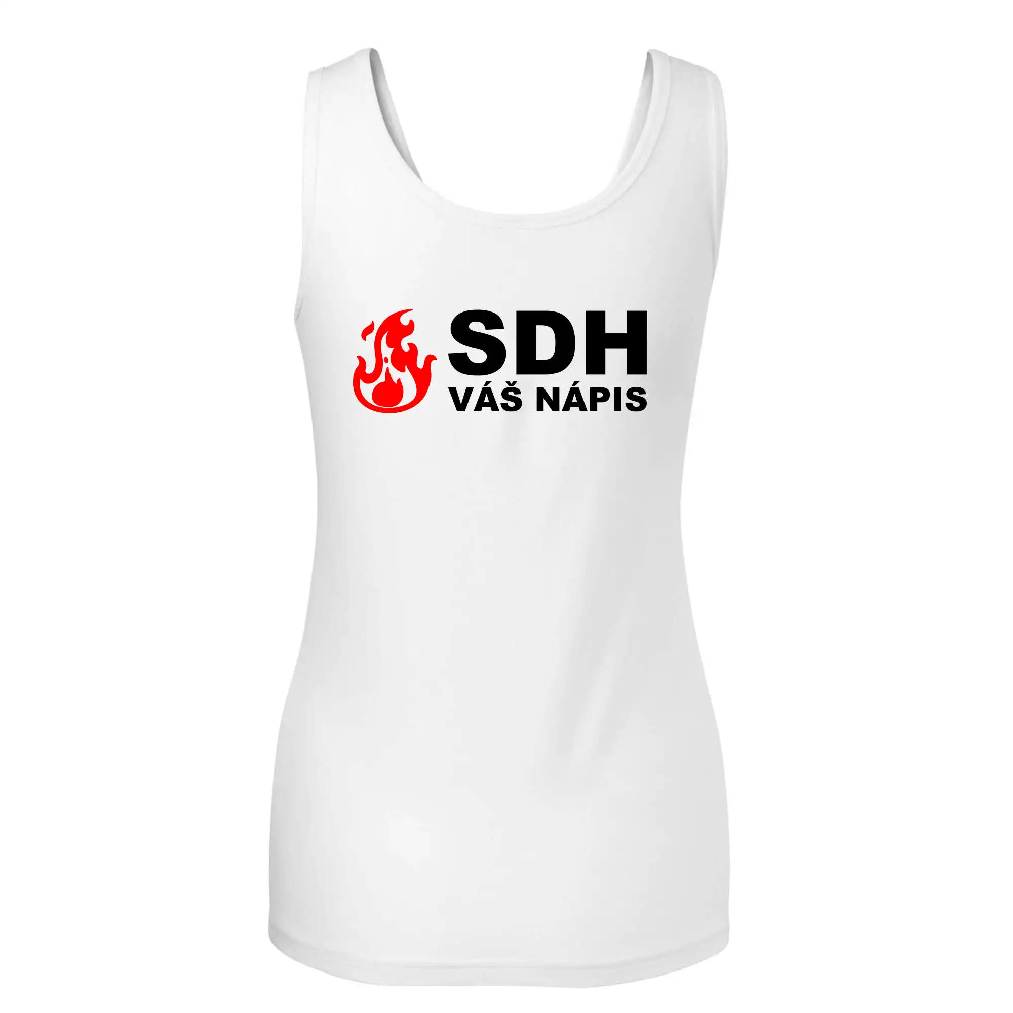 SDH nápis (oheň, název sboru - vlastní nápis)